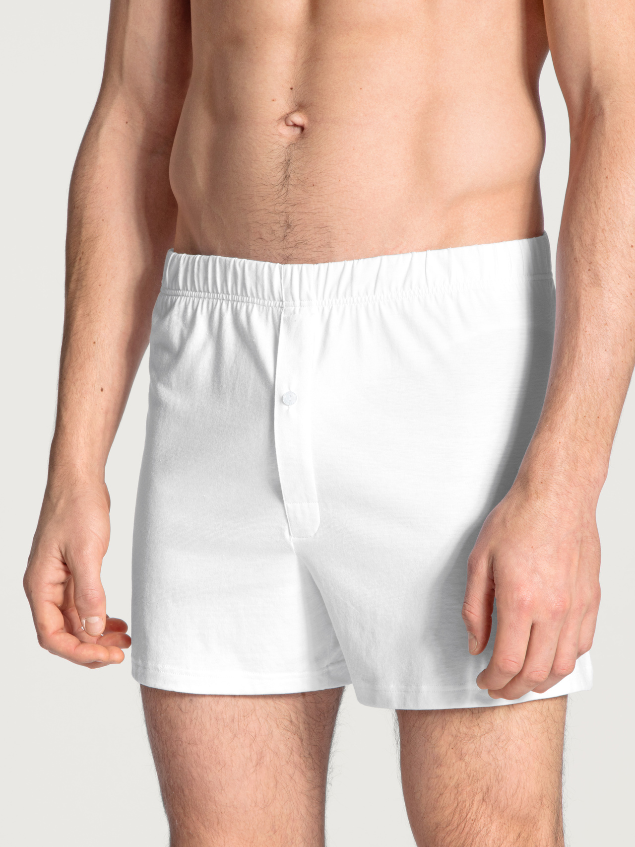 CALIDA Cotton Code Jersey-Boxershorts mit Eingrifffür Herren, XL, Weiß, Dein tägliches Codewort heißt: Komfort