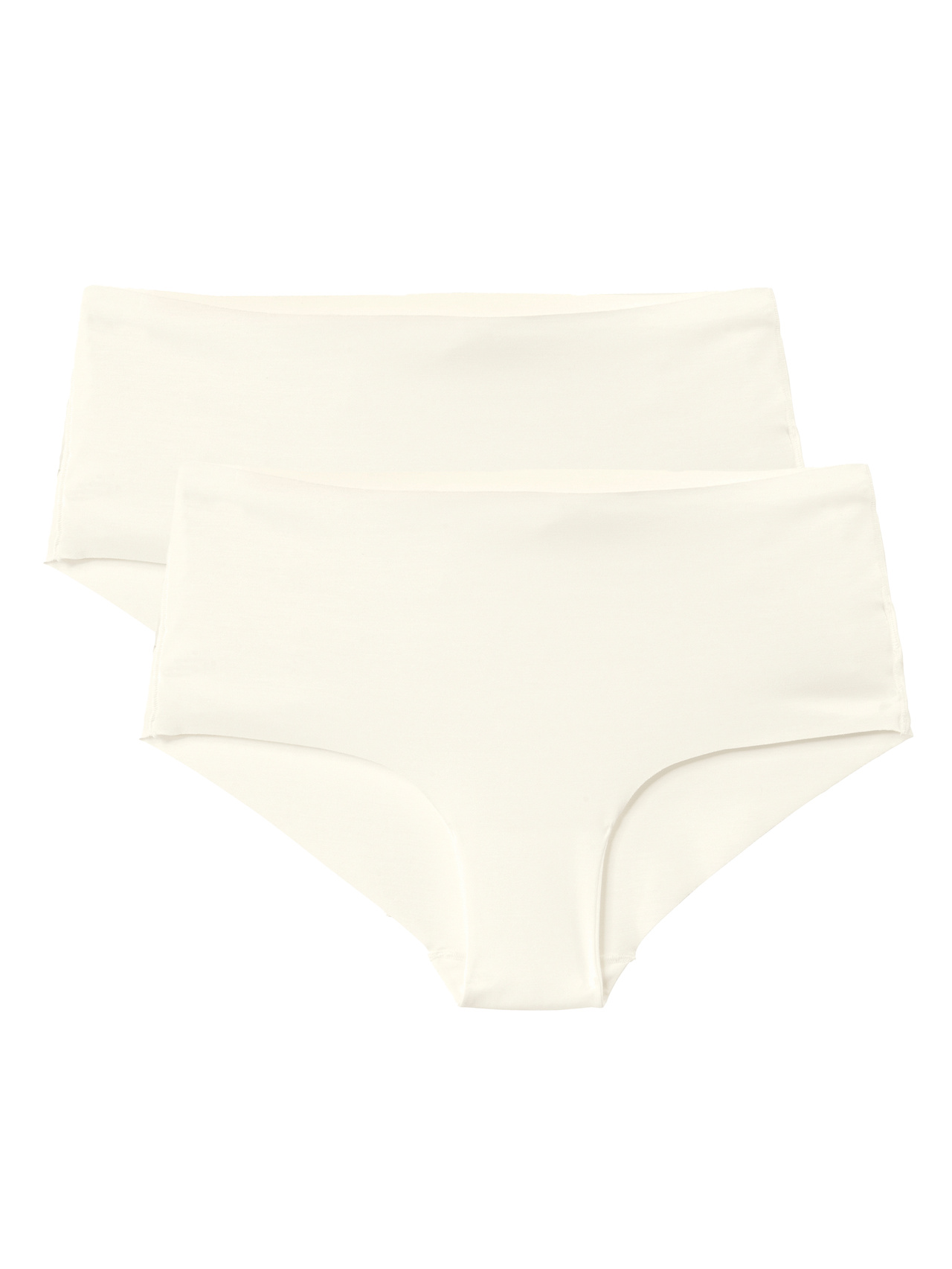 CALIDA Natural Skin Panty, low cut, 2er-Packfür Damen, M, Weiß, Wie eine zweite Haut – nahtlos bequem