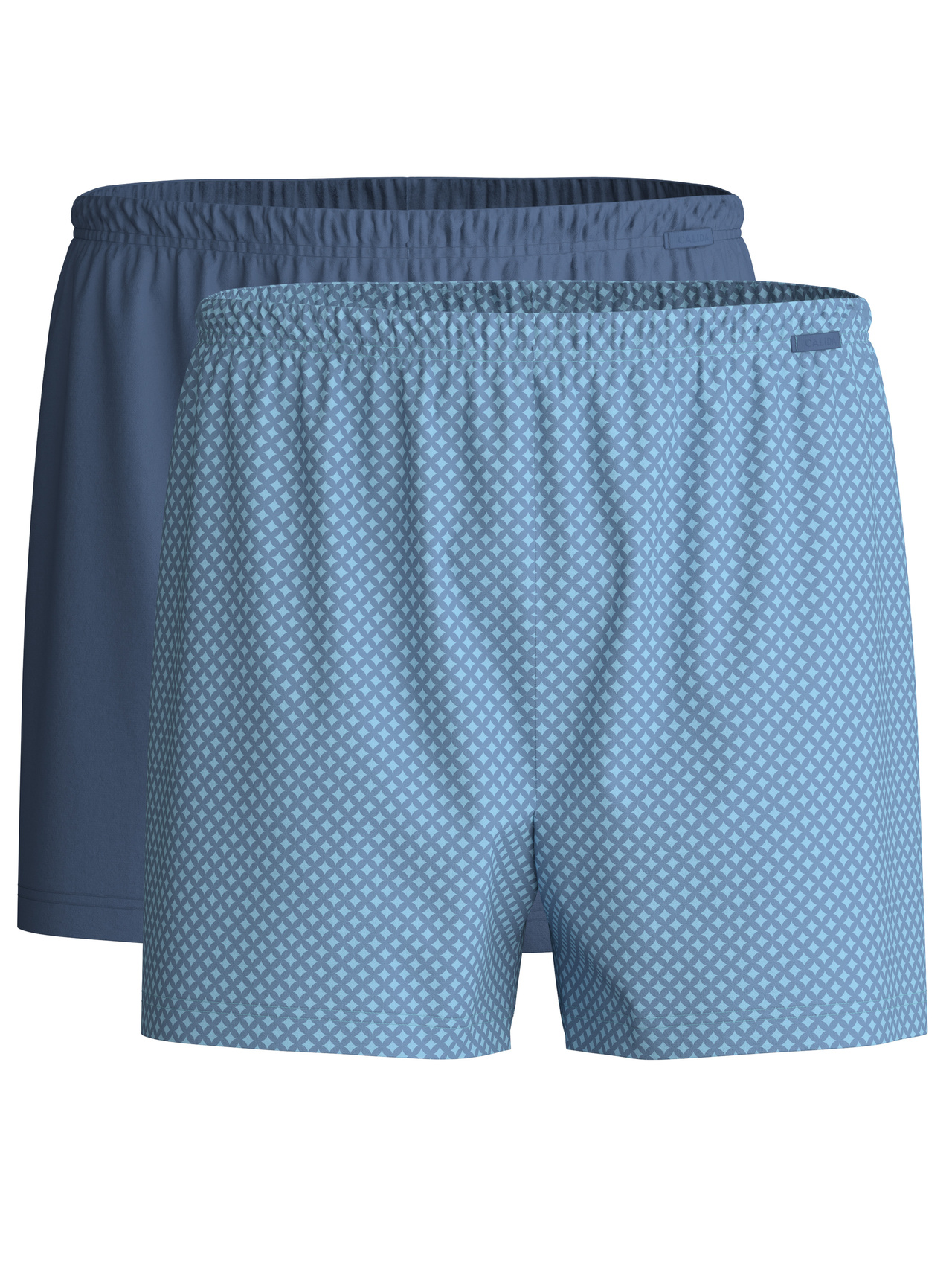 CALIDA Cotton Special Boxershorts, 2er-Packfür Herren, S, Blau, Kombinationspartner im 2er-Pack