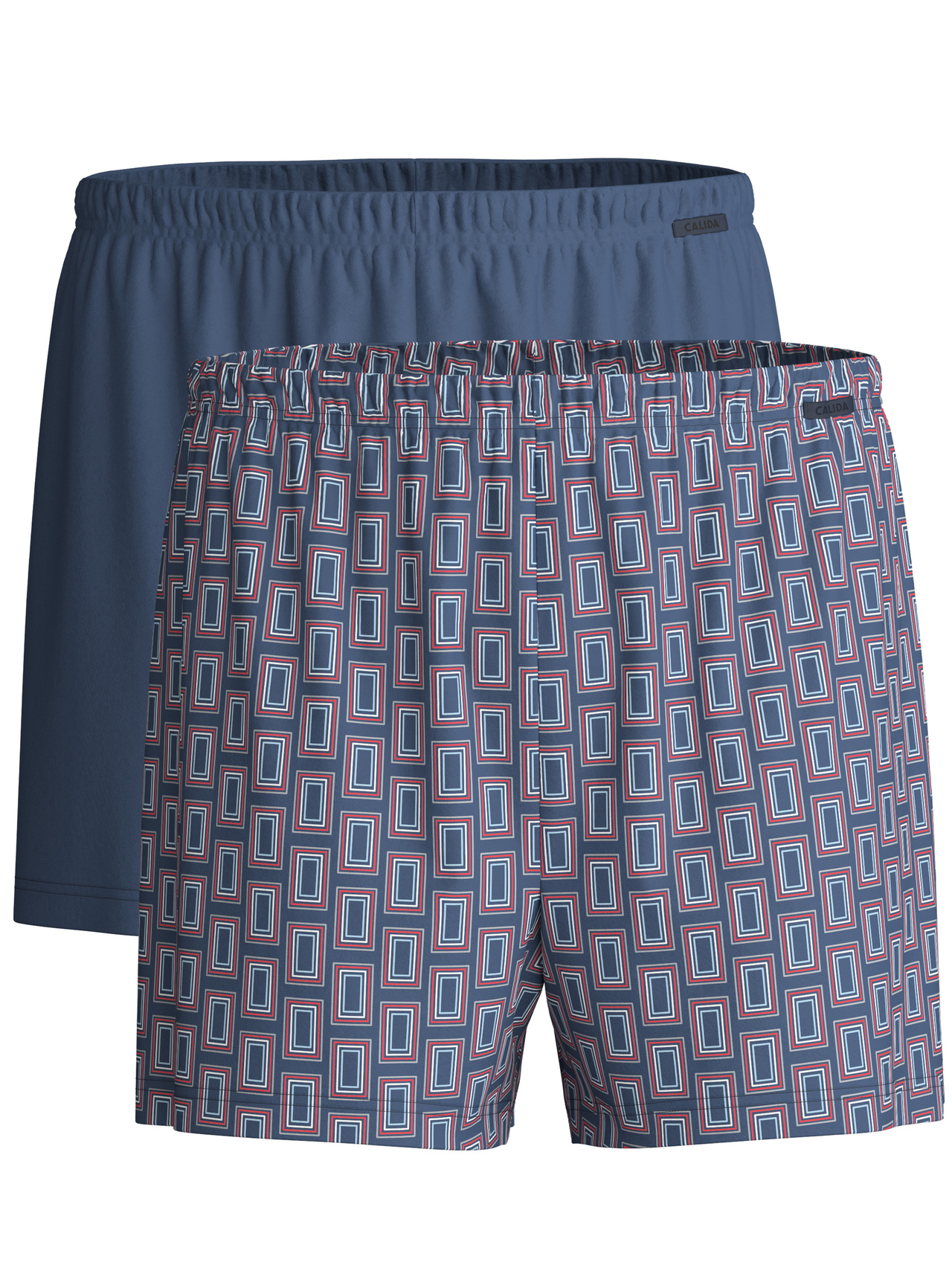 CALIDA Daywear Xtra Boxershorts, 2er-Packfür Herren, L, Blau, Tolle Kombinationspartner aus reiner Baumwolle!