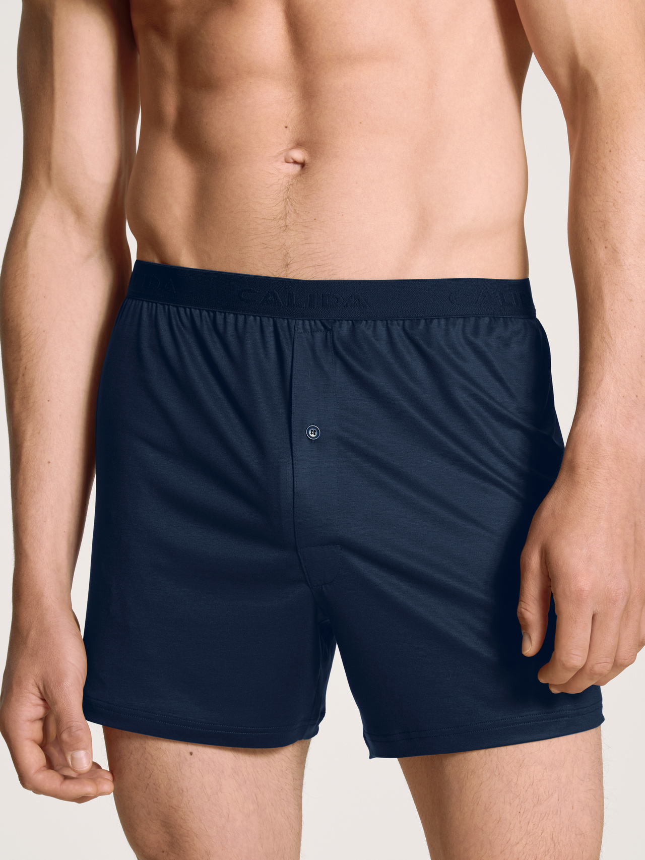 CALIDA Circular Day Jersey-Boxershortsfür Herren, S, Blau, Leicht, kühlend und kreislauffähig – für den perfekten Tag