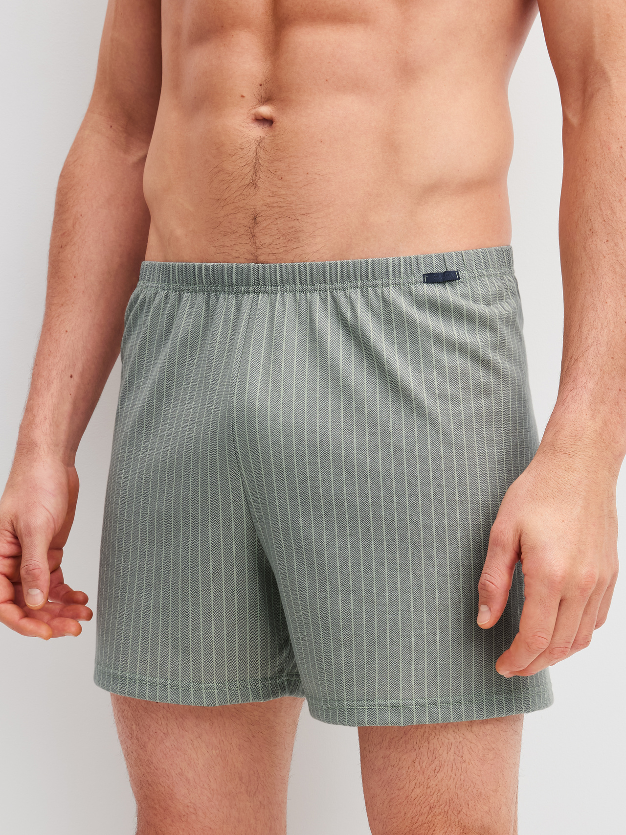CALIDA Prints Jersey-Boxershorts ohne Eingrifffür Herren, M, Grün, Toller Kombinationspartner aus reiner Baumwolle!
