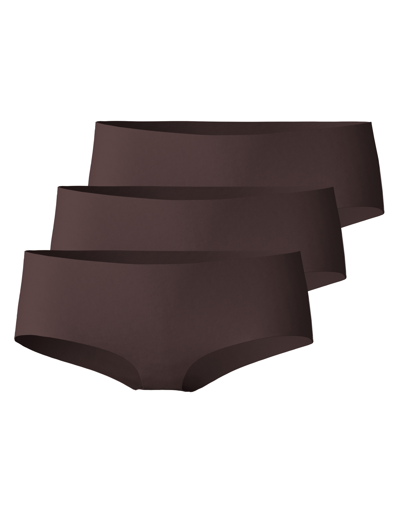 CALIDA Natural Skin Xtra Panty, 3er-Packfür Damen, S, Braun, Everyday Basic