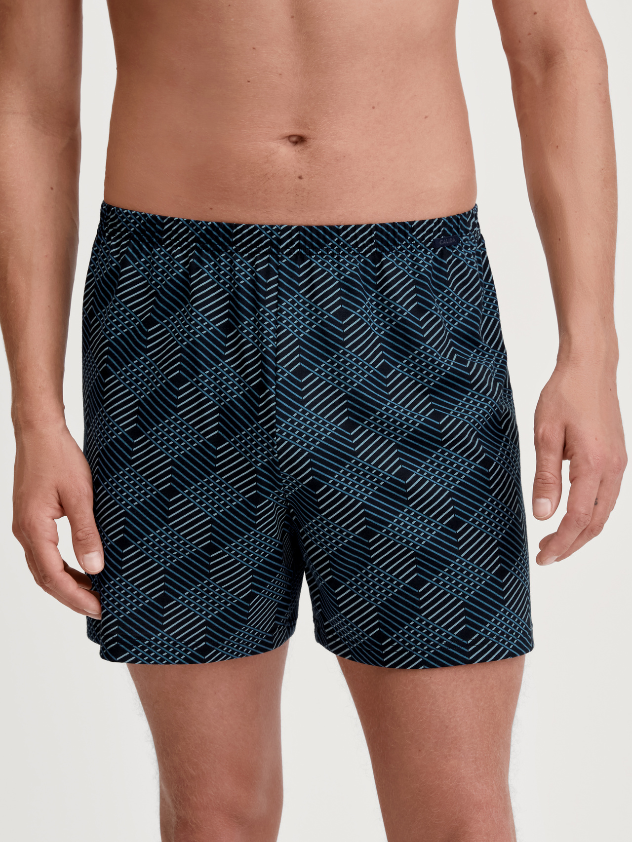 CALIDA Prints Jersey-Boxershorts ohne Eingrifffür Herren, XXL, Schwarz, Tolle Kombinationspartner aus reiner Baumwolle!