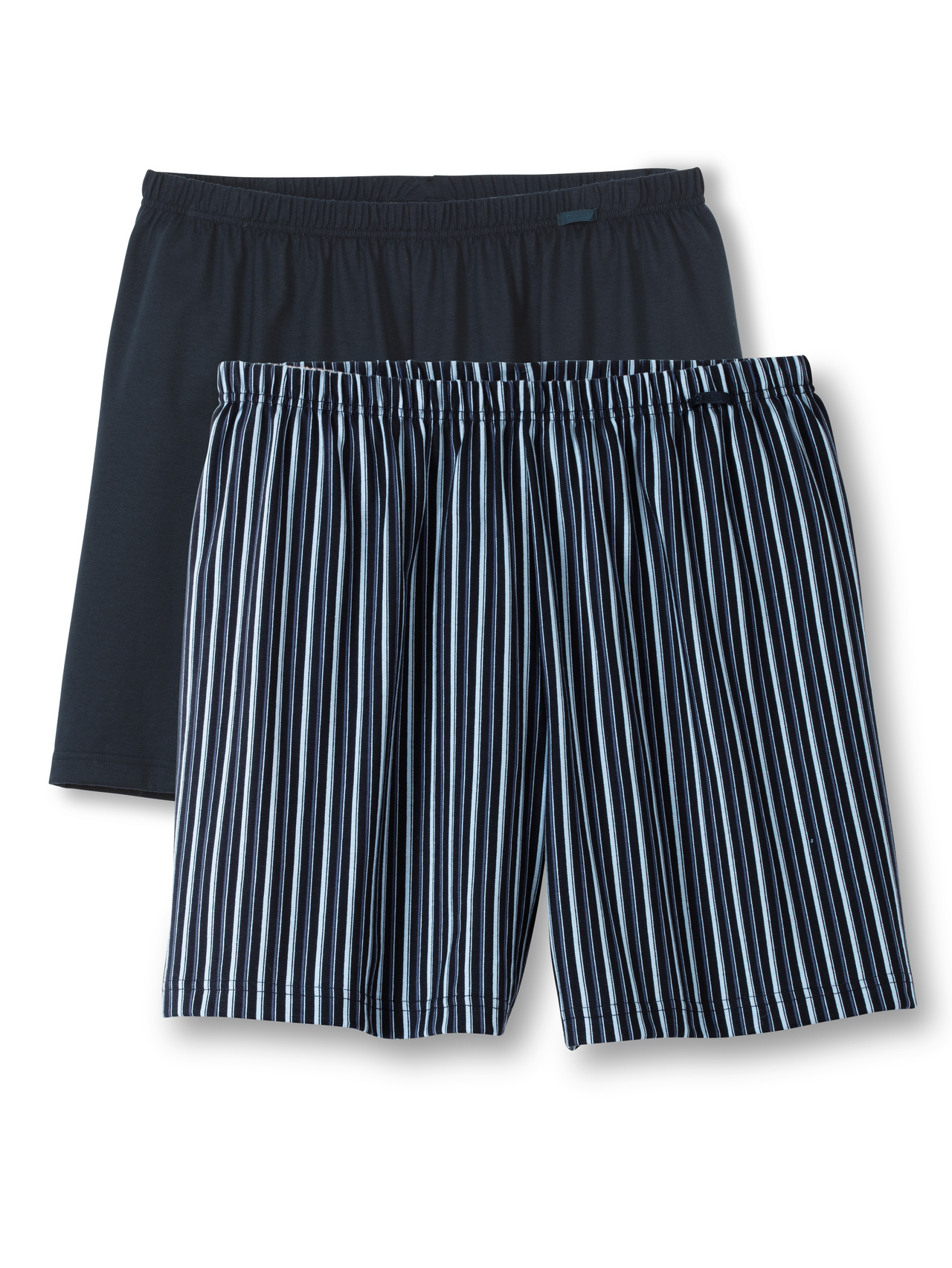 CALIDA Prints Benefit Boxershorts, 2er-Packfür Herren, M, Blau, Doppelter Einsatz für mehr Komfort