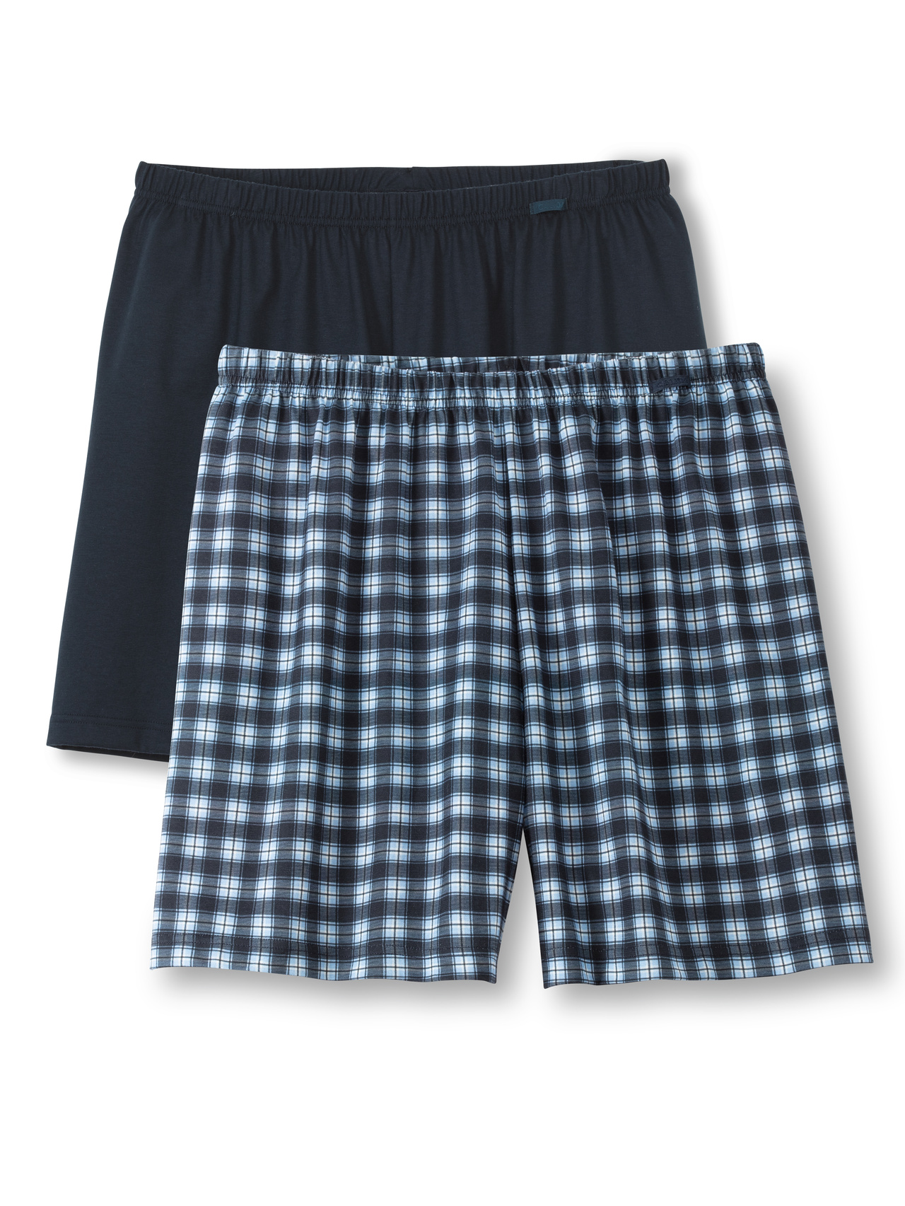 CALIDA Prints Benefit Boxershorts, 2er-Packfür Herren, XL, Blau, Doppelter Einsatz für mehr Komfort