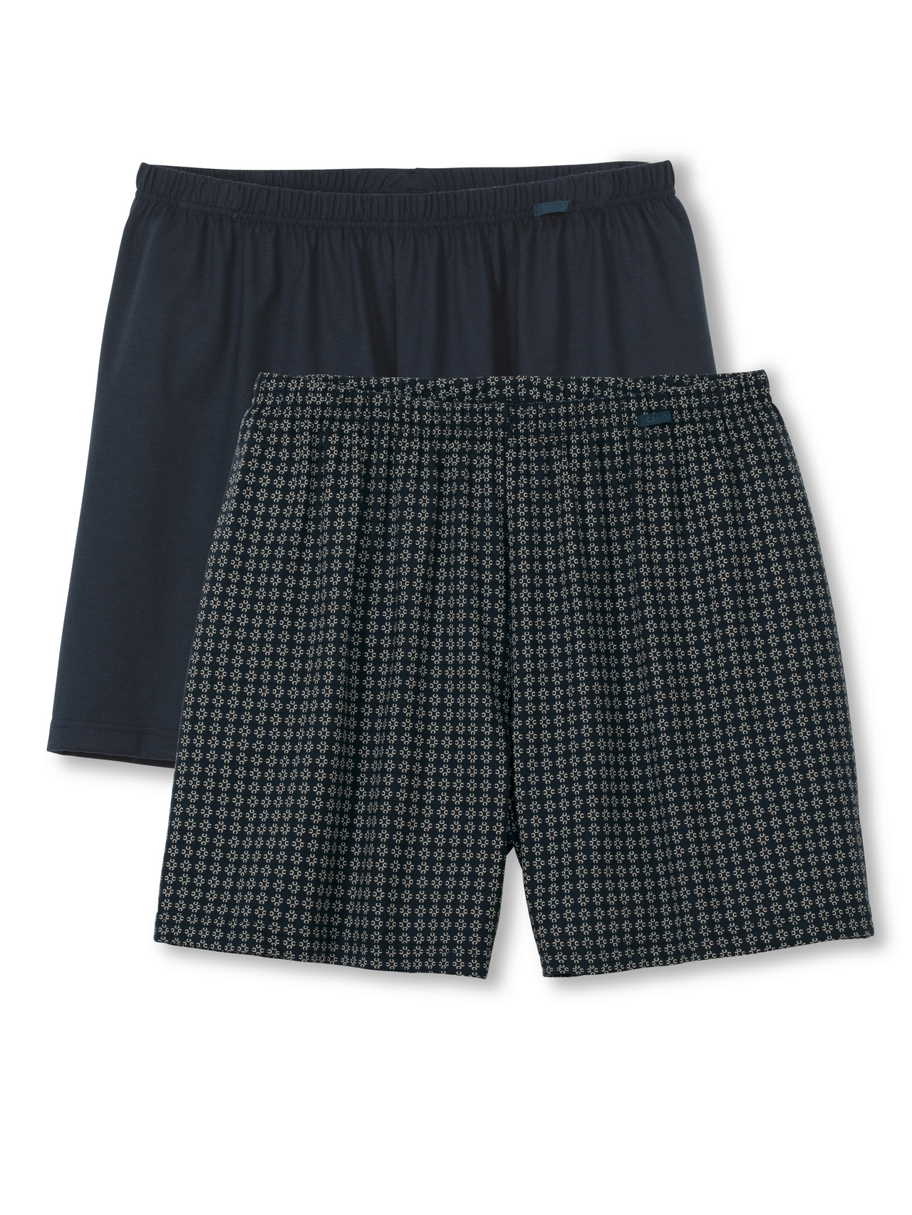 CALIDA Prints Benefit Boxershorts, 2er-Packfür Herren, XXL, Blau, Doppelter Einsatz für mehr Komfort