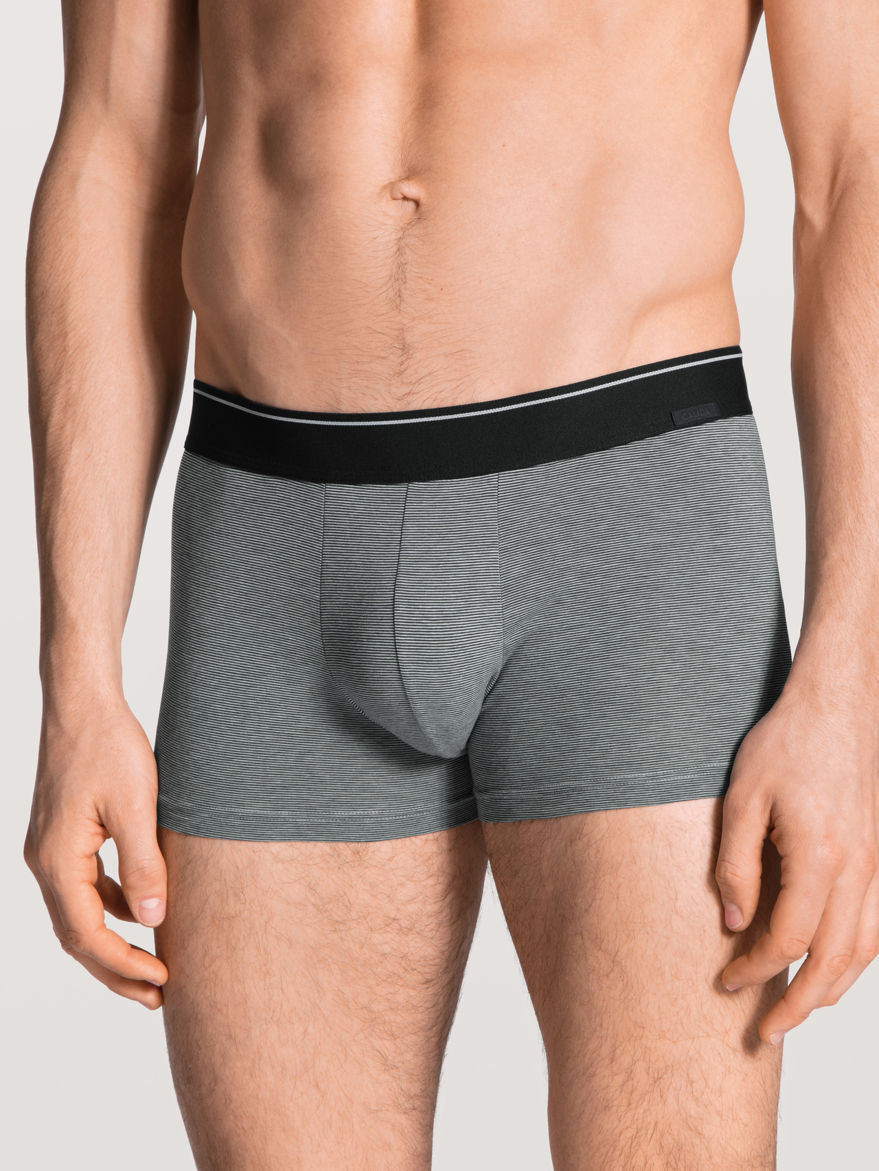 CALIDA Cotton Stretch Boxer Brief mit Softbundfür Herren, L, Grau, Style-Statement mit perfekter Passform
