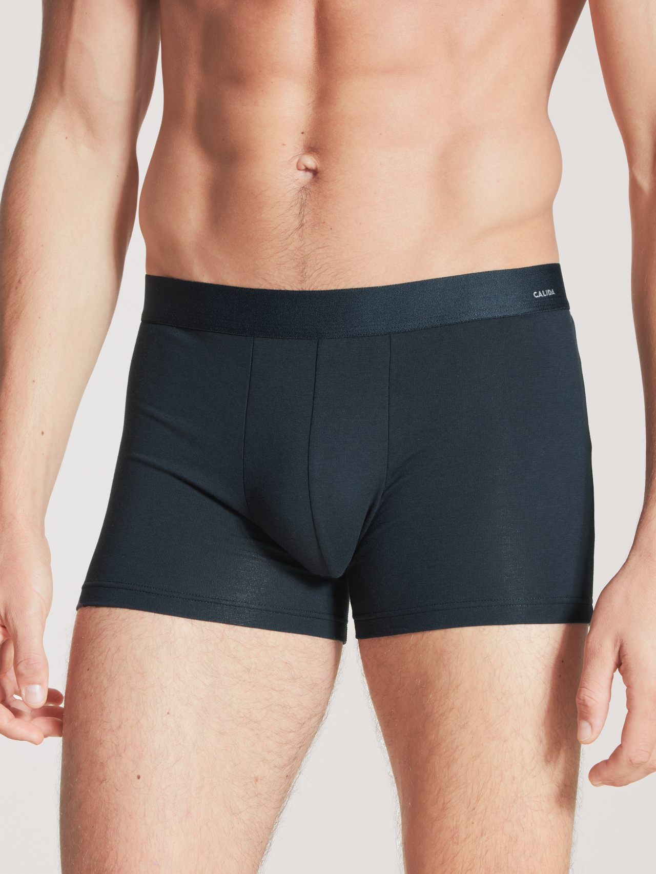 CALIDA Cotton Code Boxer Brief mit Softbundfür Herren, S, Blau, Dein tägliches Codewort heißt: Komfort