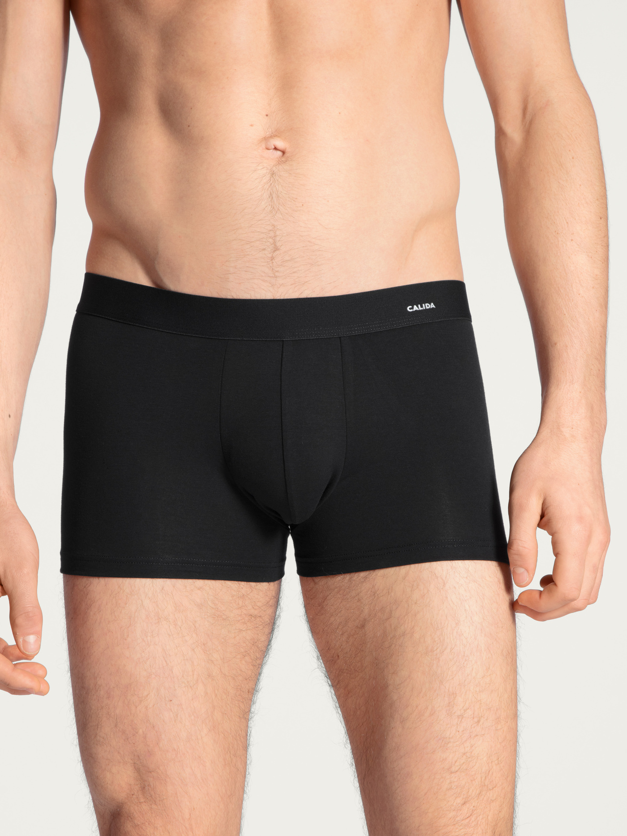 CALIDA Cotton Code Boxer Brief mit Softbundfür Herren, S, Schwarz, Dein tägliches Codewort heißt: Komfort