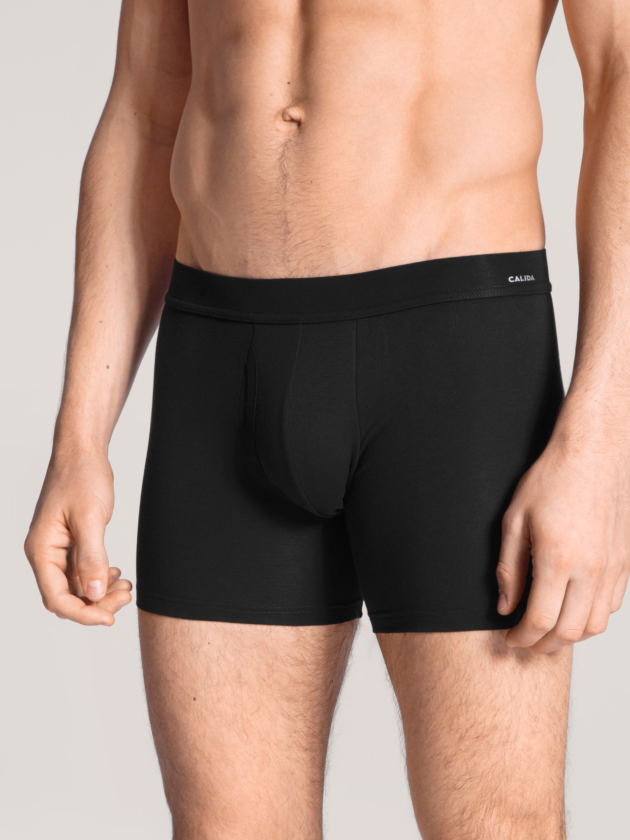 CALIDA Cotton Code Boxer Brief, Komfortbund mit Eingrifffür Herren, S, Schwarz, Dein tägliches Codewort heißt: Komfort