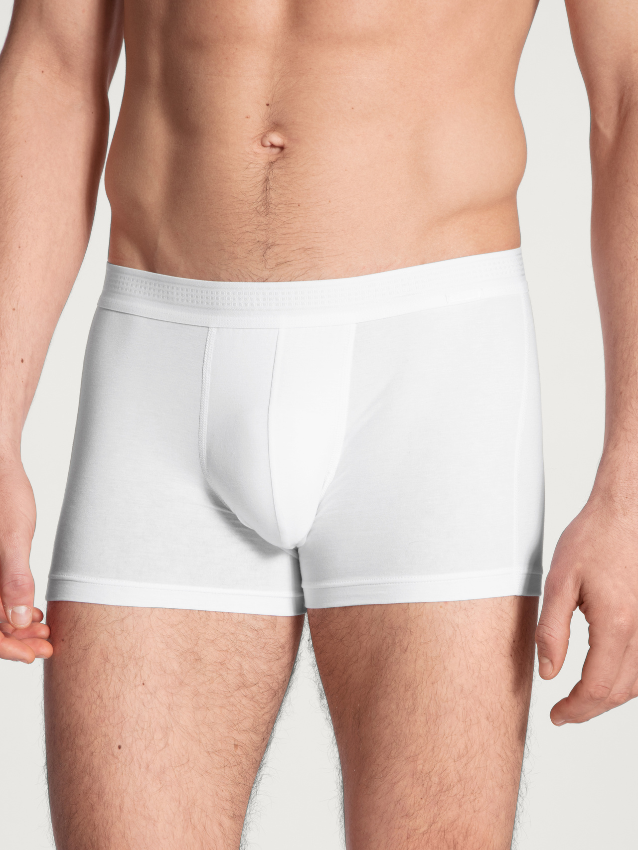 CALIDA Focus Boxer Brief mit Softbundfür Herren, XXL, Weiß, Der perfekte Material-Mix, supersoft und funktional