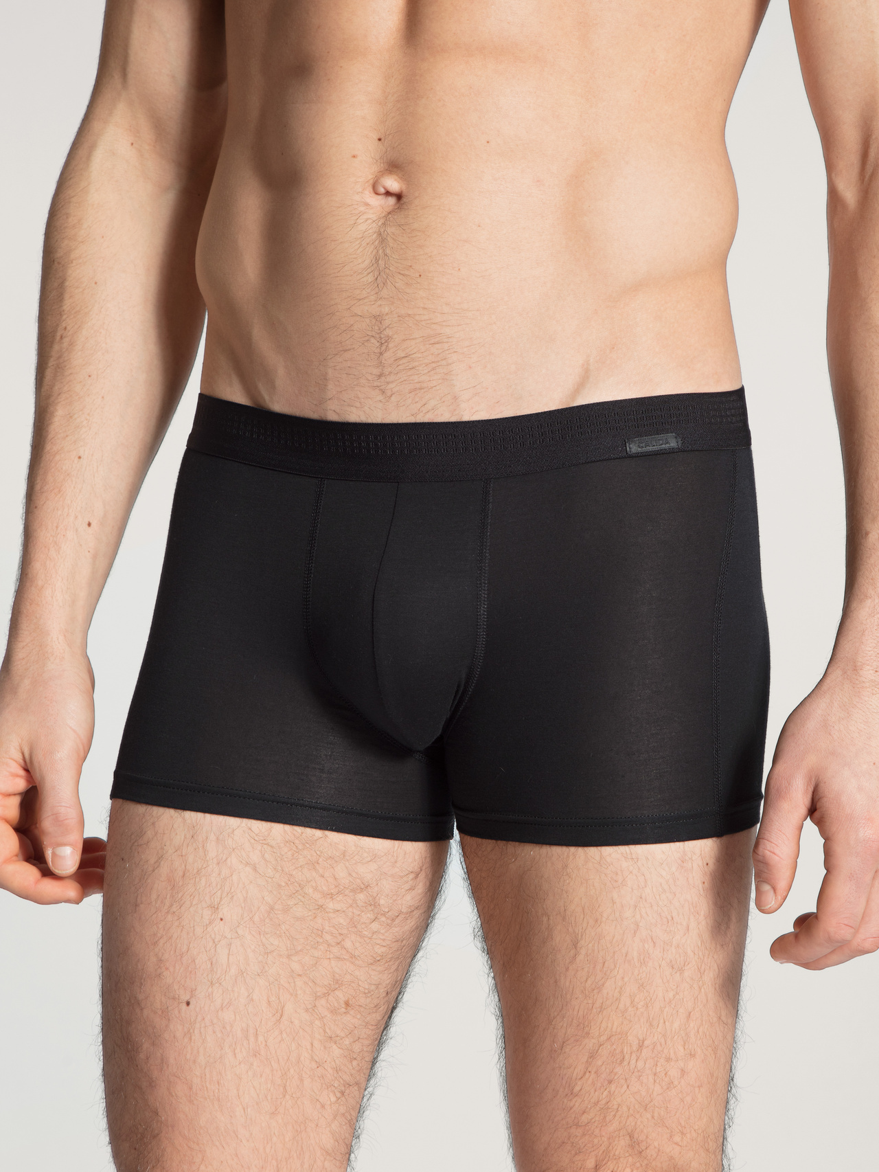 CALIDA Focus Boxer Brief mit Softbundfür Herren, XXL, Schwarz, Der perfekte Material-Mix, supersoft und funktional