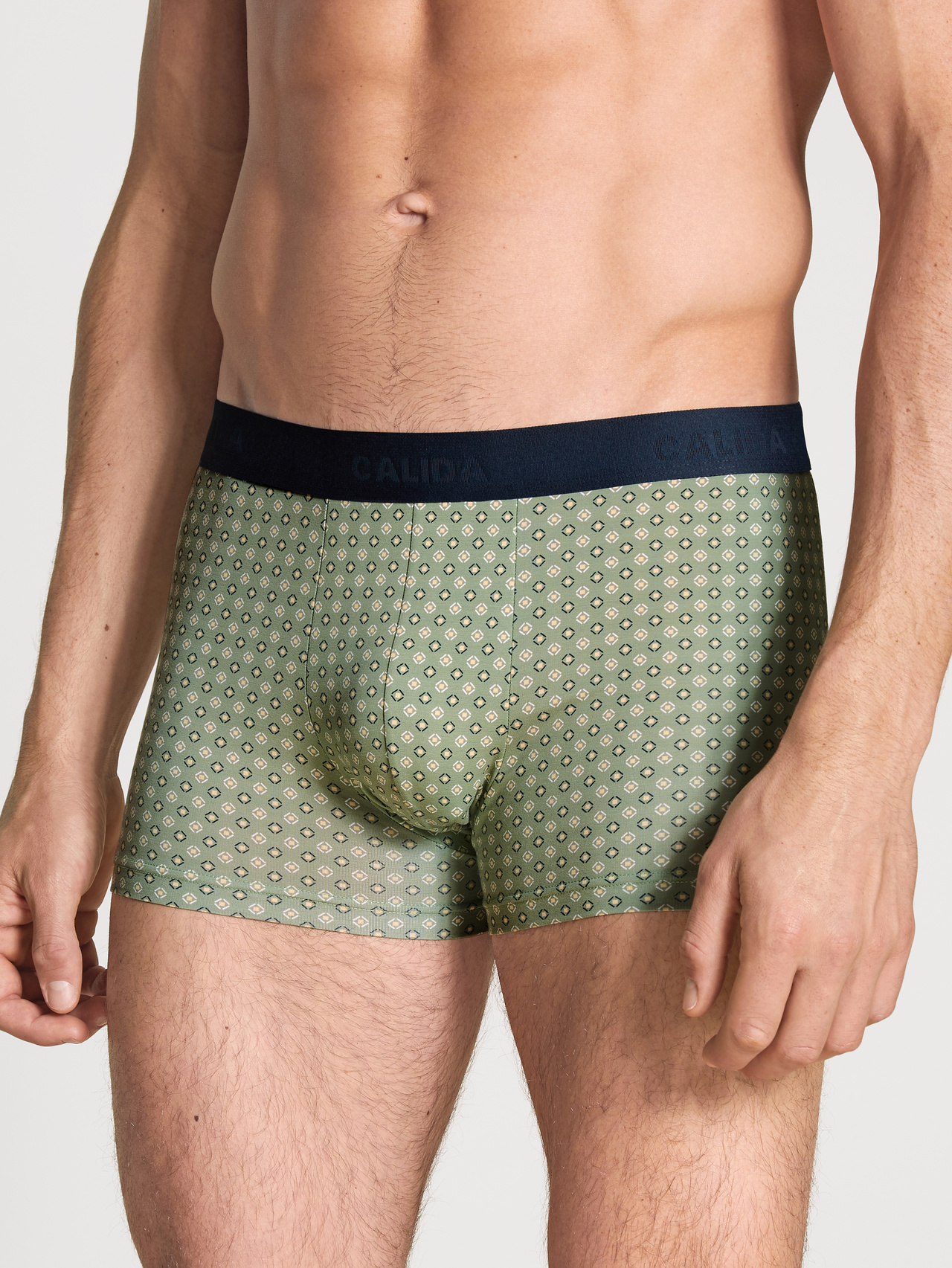 CALIDA Daywear Xtra Boxer Brieffür Herren, M, Grün, Boxer Brief mit swiss+cotton-Gütesiegel