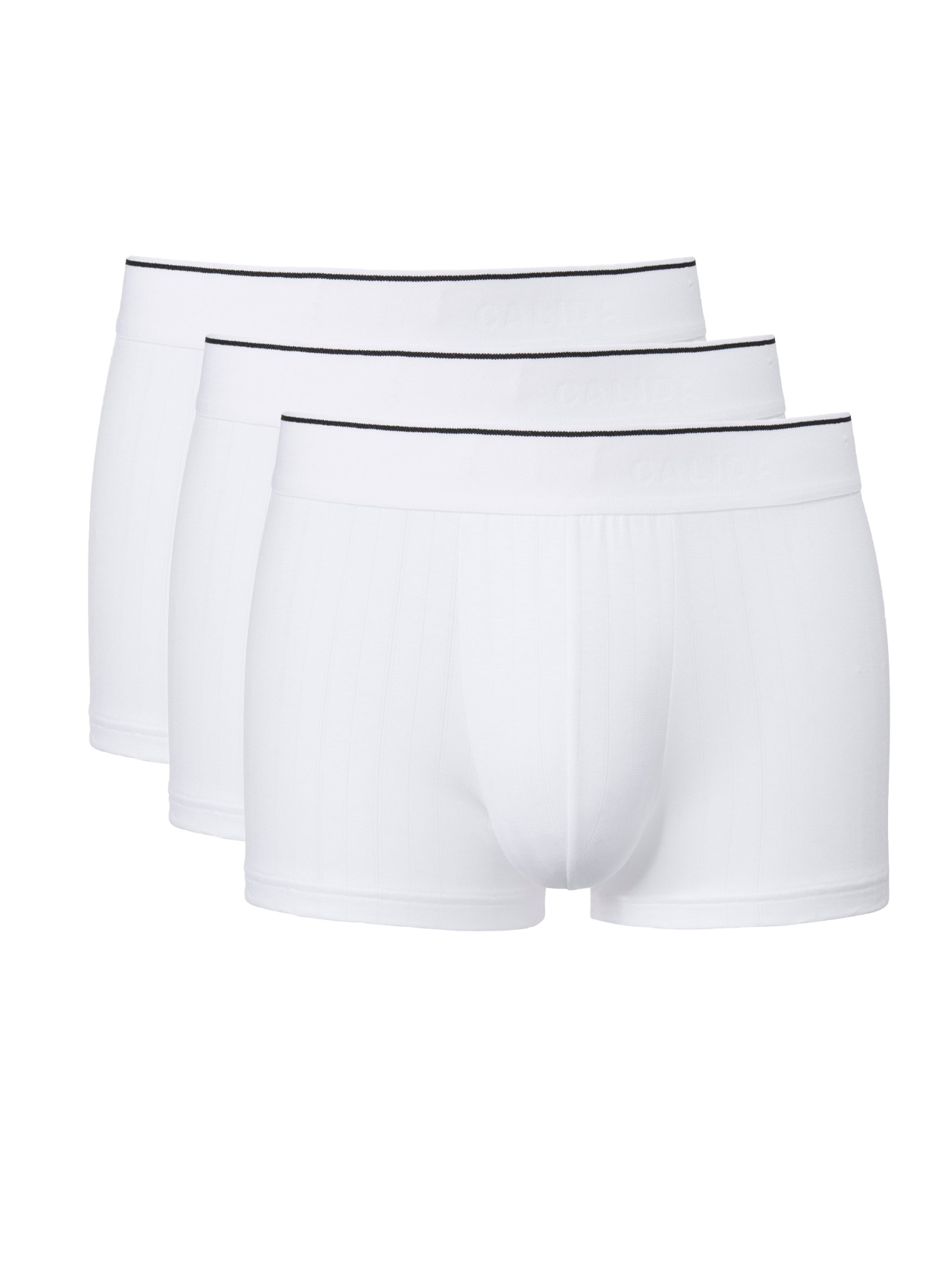 CALIDA Pure & Style Boxer Brief, 3er-Packfür Herren, XXL, Weiß, Klimaanlage für darunter