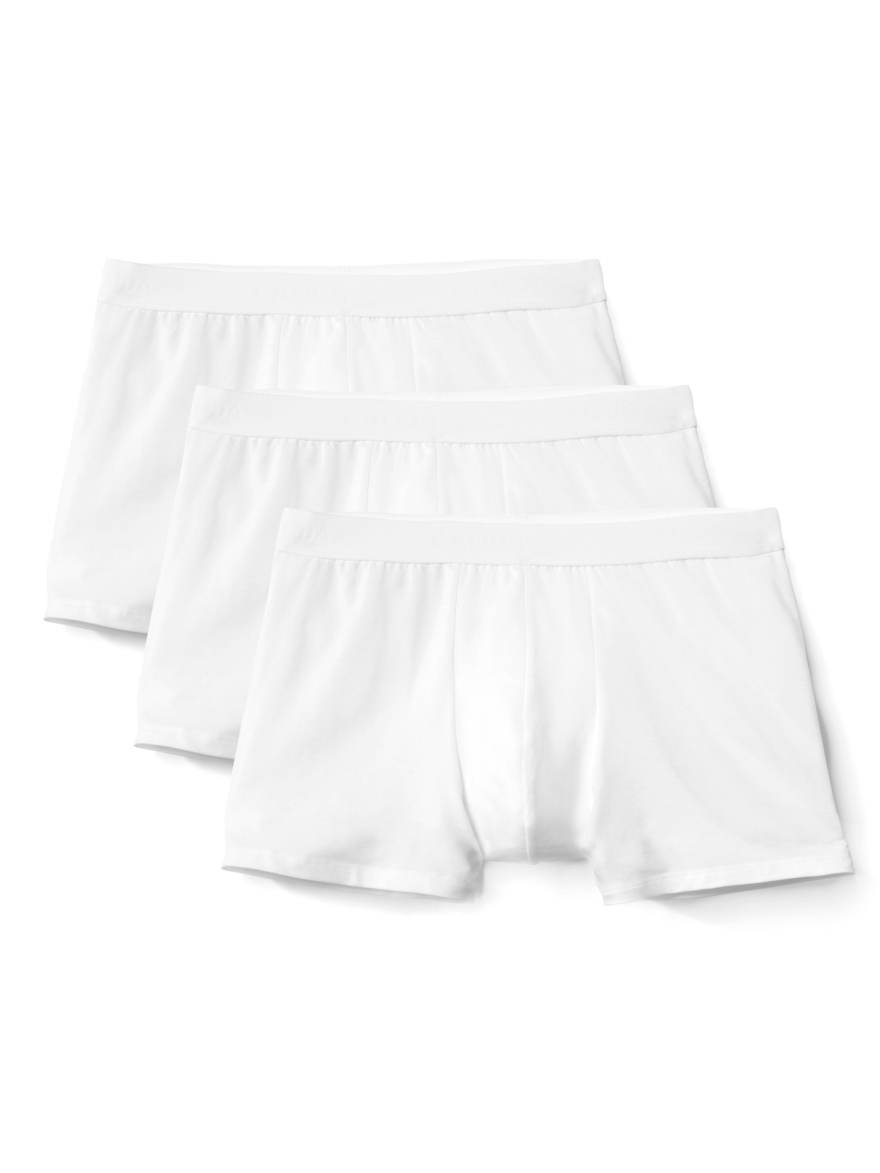 CALIDA Natural Benefit Boxer Brief, 3er-Packfür Herren, XXL, Weiß, Qualität im Vorteilspack