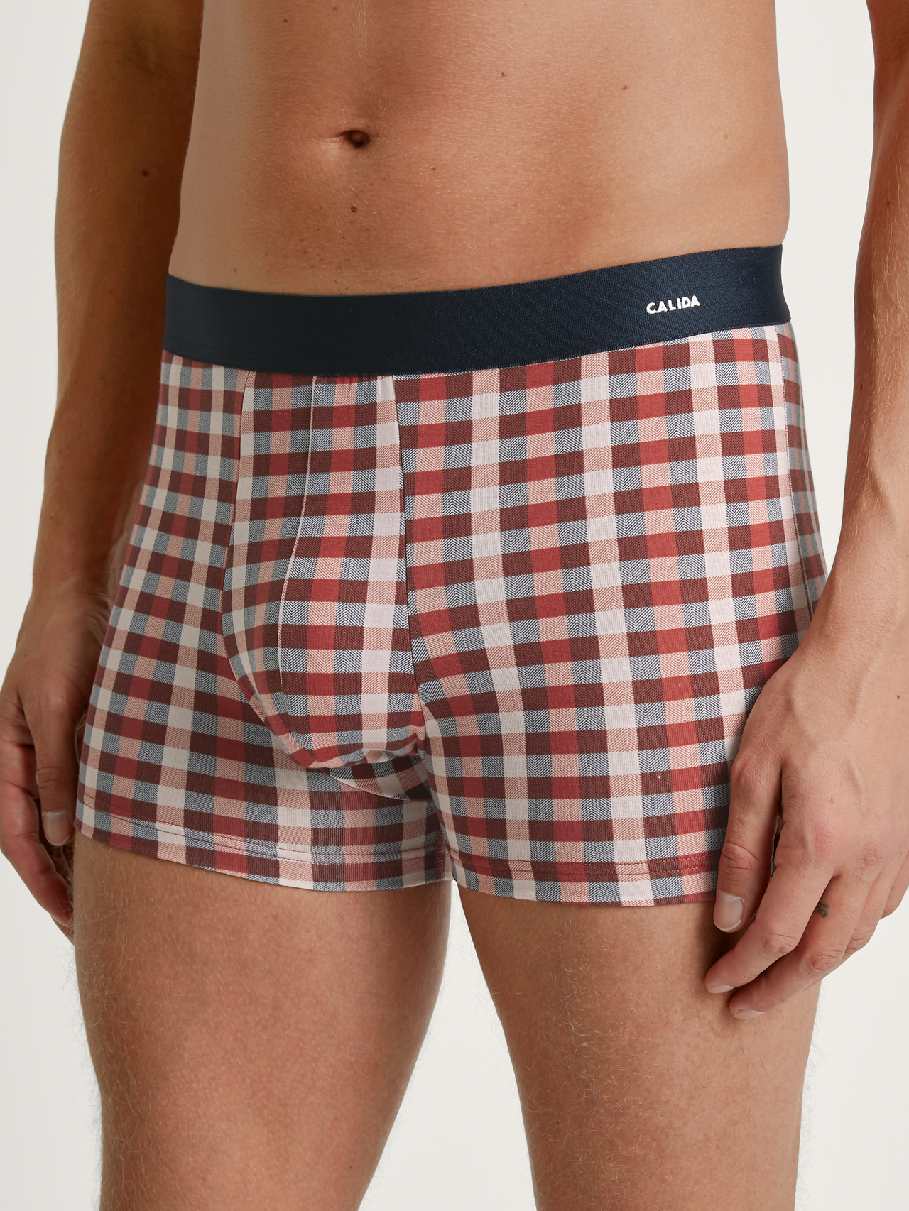 CALIDA Cotton Code Design Boxer Brief mit Softgummibundfür Herren, XXL, Rot, Das tägliche Codewort heißt: Komfort mit Design