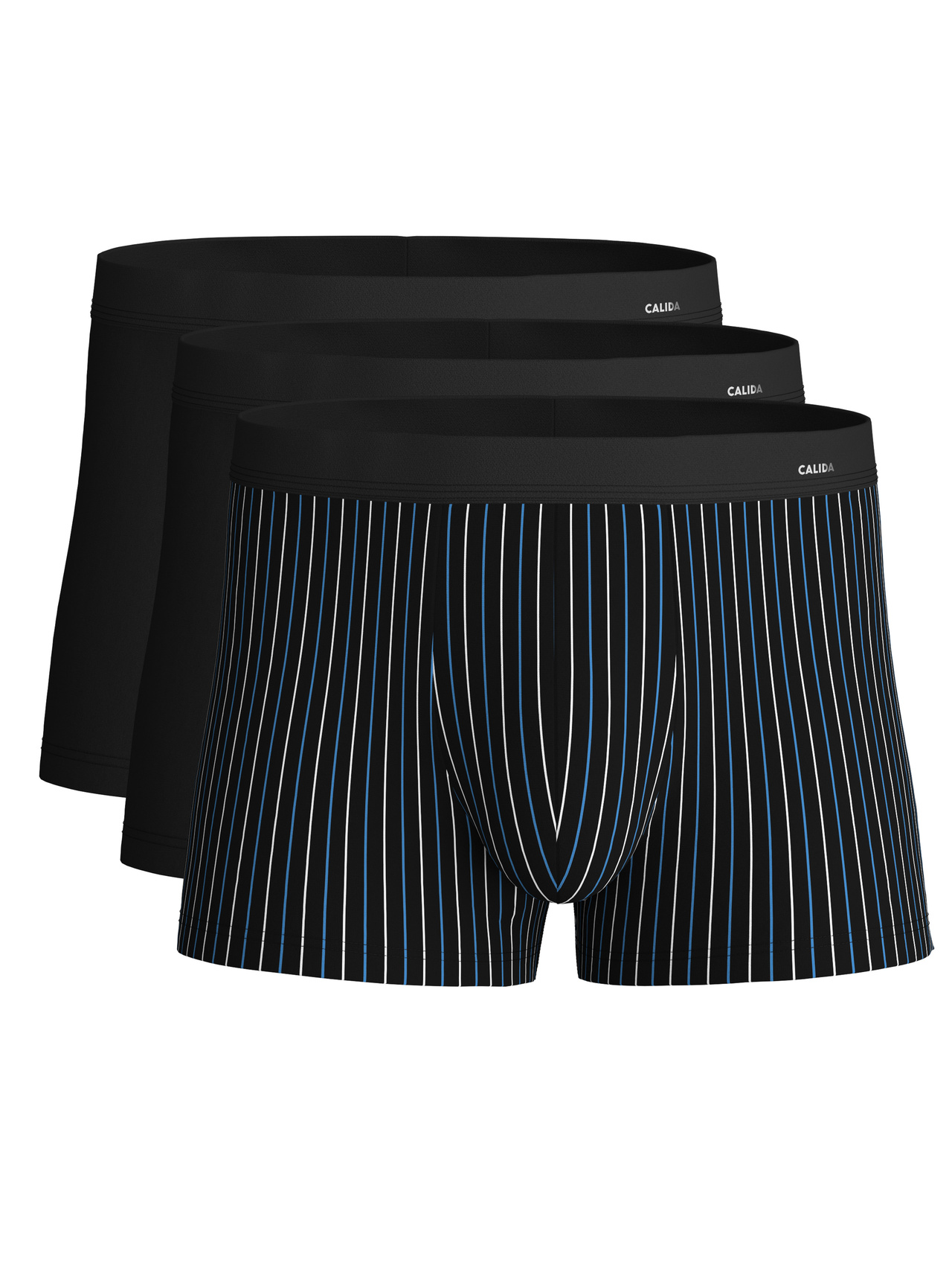 CALIDA Cotton Special Boxer Brief, 3er-Packfür Herren, S, Schwarz, Komfort, der bleibt – Tag für Tag im praktischen 3er-Pack