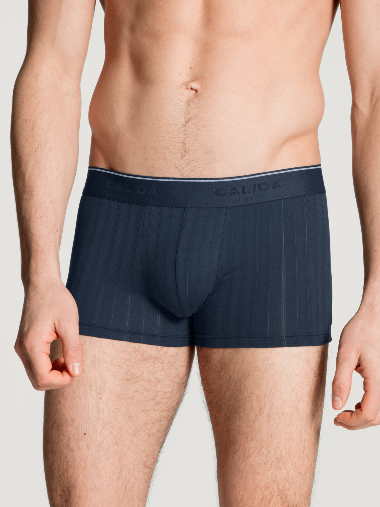 CALIDA Pure & Style Boxer Brief mit Elastikbundfür Herren, XXL, Blau, Klimaanlage für darunter