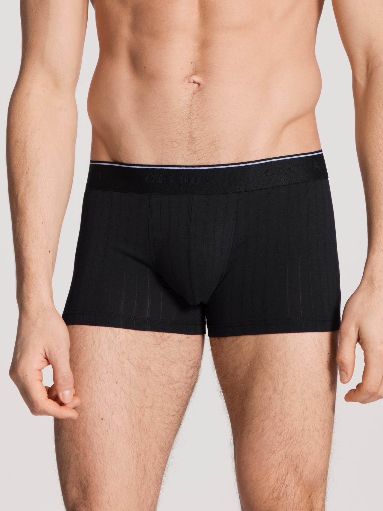 CALIDA Pure & Style Boxer Brief mit Elastikbundfür Herren, M, Schwarz, Klimaanlage für darunter