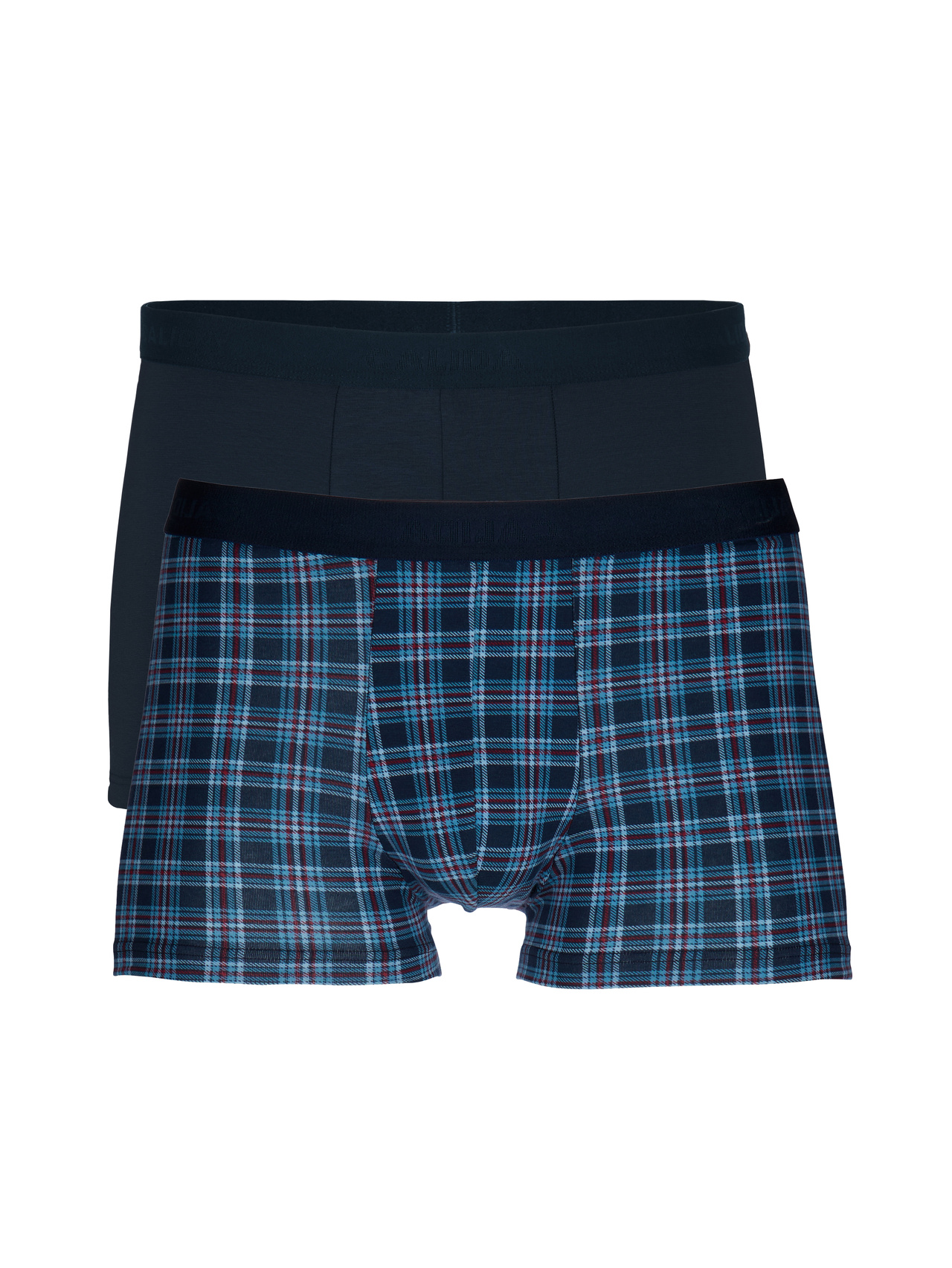 CALIDA Family & Friends Boxer Brief im Doppelpackfür Herren, S, Türkis, Praktischer Doppelpack