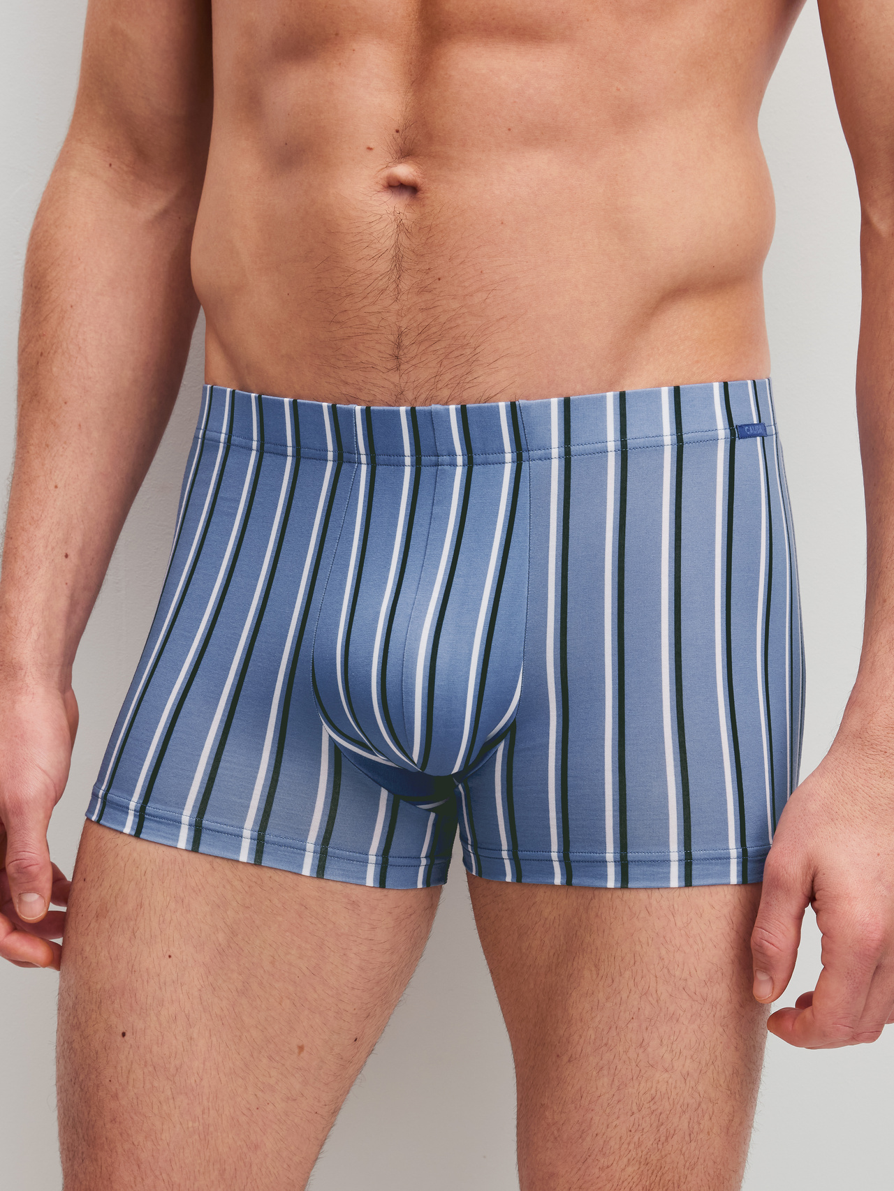 CALIDA Grafic Cotton Boxer Brieffür Herren, M, Blau, Markante Passform mit klarer maskuliner Silhouette