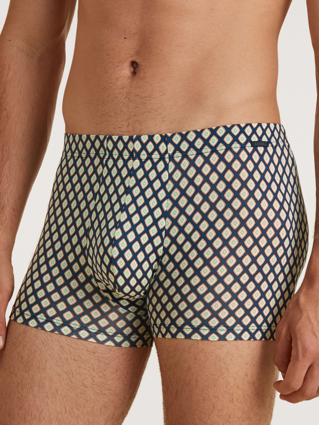 CALIDA Grafic Cotton Boxer Brieffür Herren, XXL, Blau, Mit maskulinen Akzenten