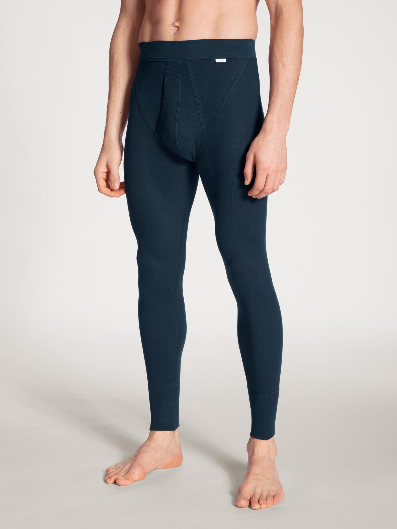 CALIDA Cotton 1:1 Leggingsfür Herren, M, Blau, Klassisches Understatement aus 100% Baumwolle