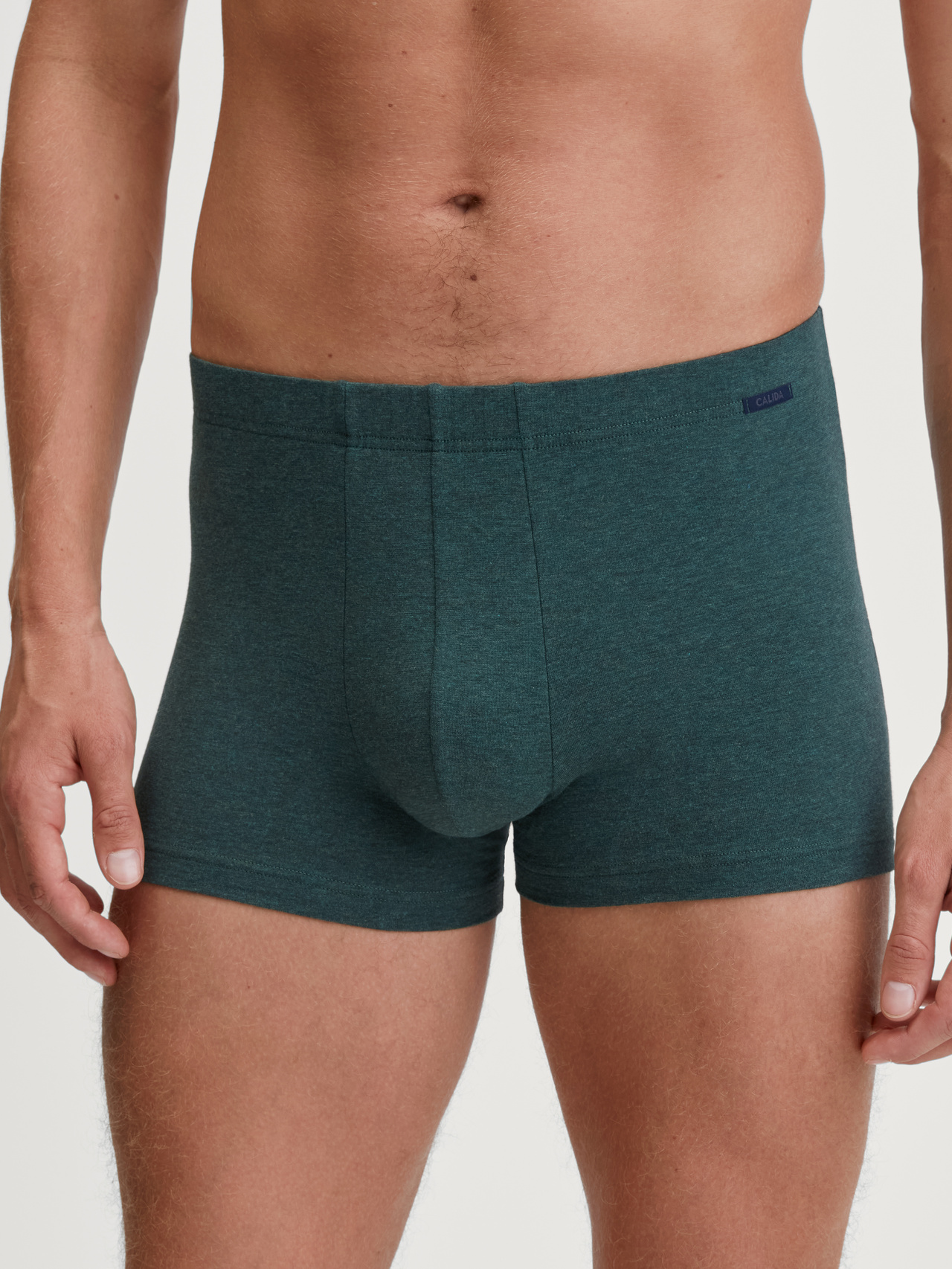 CALIDA Cotton Sporty Boxer Brieffür Herren, XXL, Grün, Sportlicher Sitz