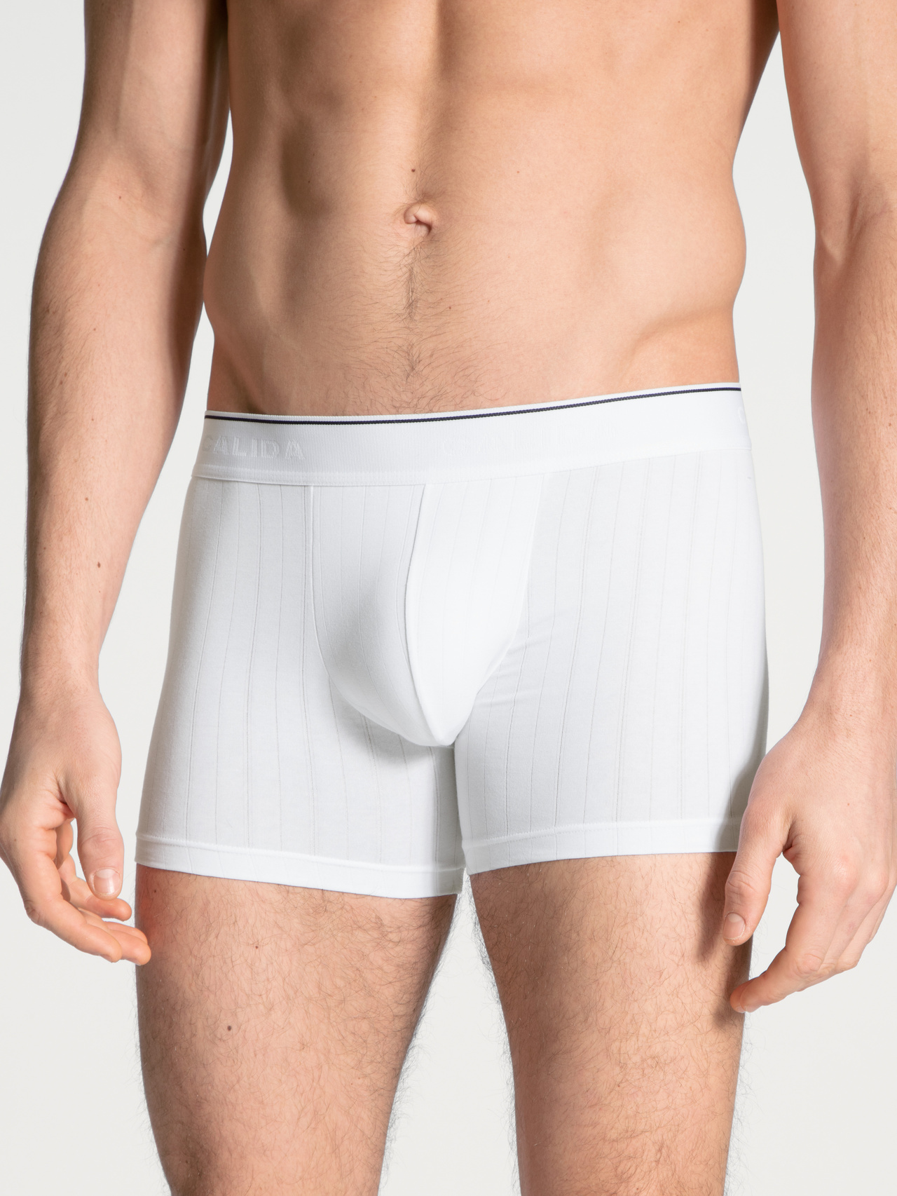 CALIDA Pure & Style Boxer Brief mit langem Beinfür Herren, XXL, Weiß, Klimaanlage für darunter