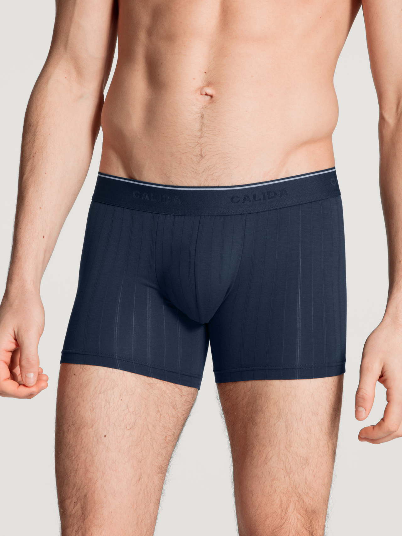 CALIDA Pure & Style Boxer Brief mit langem Beinfür Herren, XL, Blau, Klimaanlage für darunter