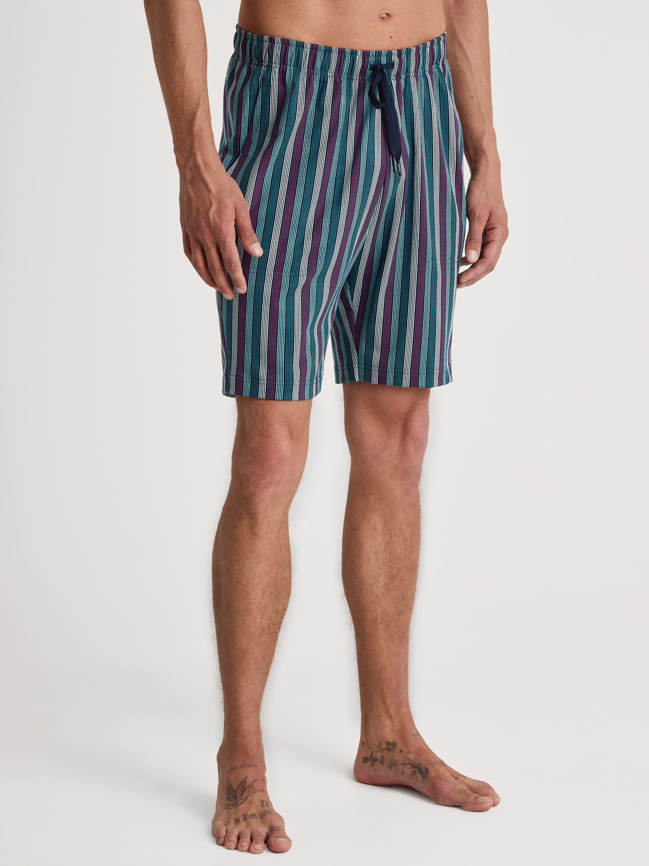 CALIDA RMX Sleep Holiday Bermudasfür Herren, S, Blau, Mit Mix & Match zum persönlichem Wohlfühloutfit