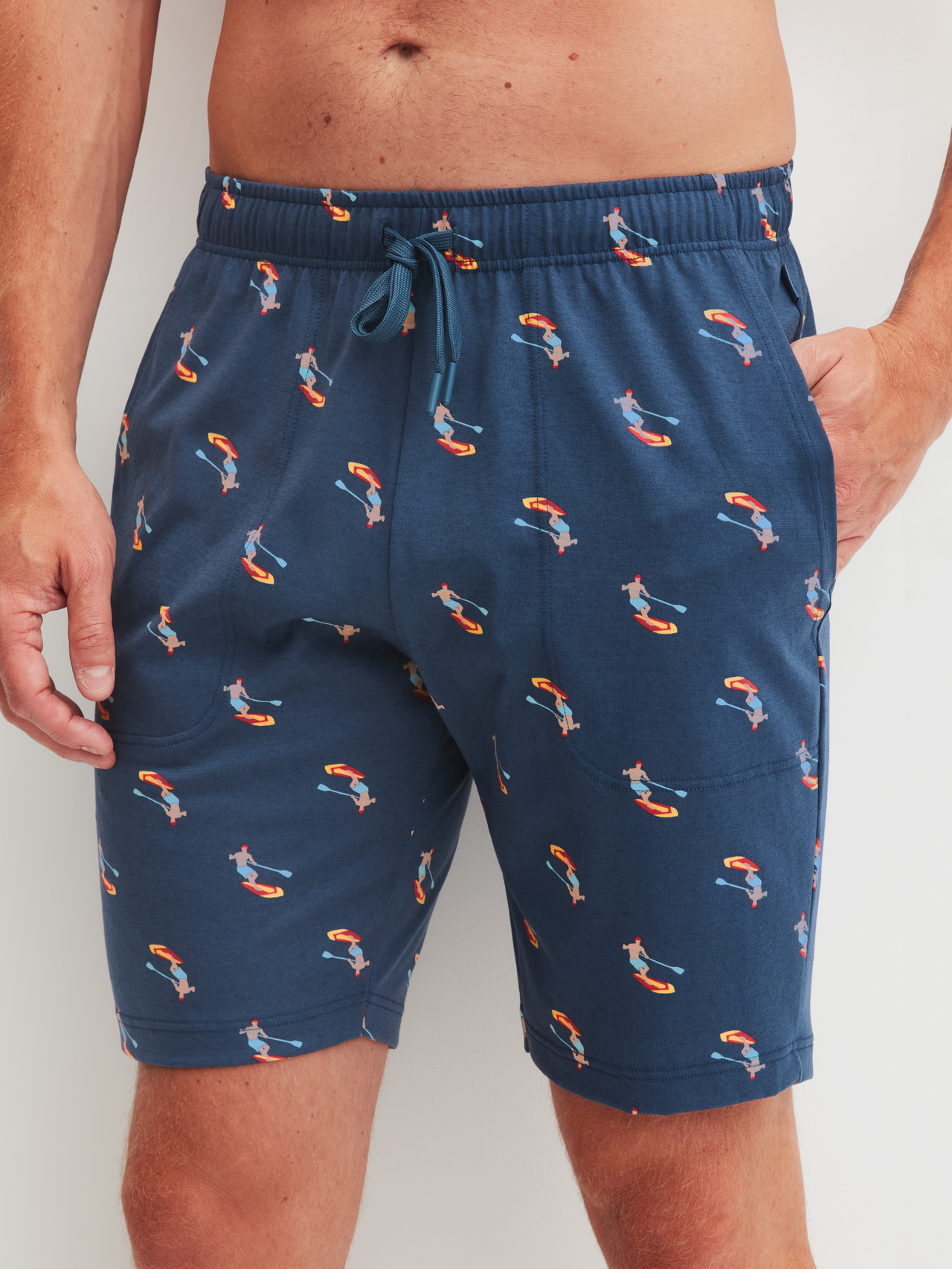 CALIDA RMX Sleep Holiday Bermudasfür Herren, XXL, Blau, Mit Mix & Match zum persönlichem Wohlfühloutfit