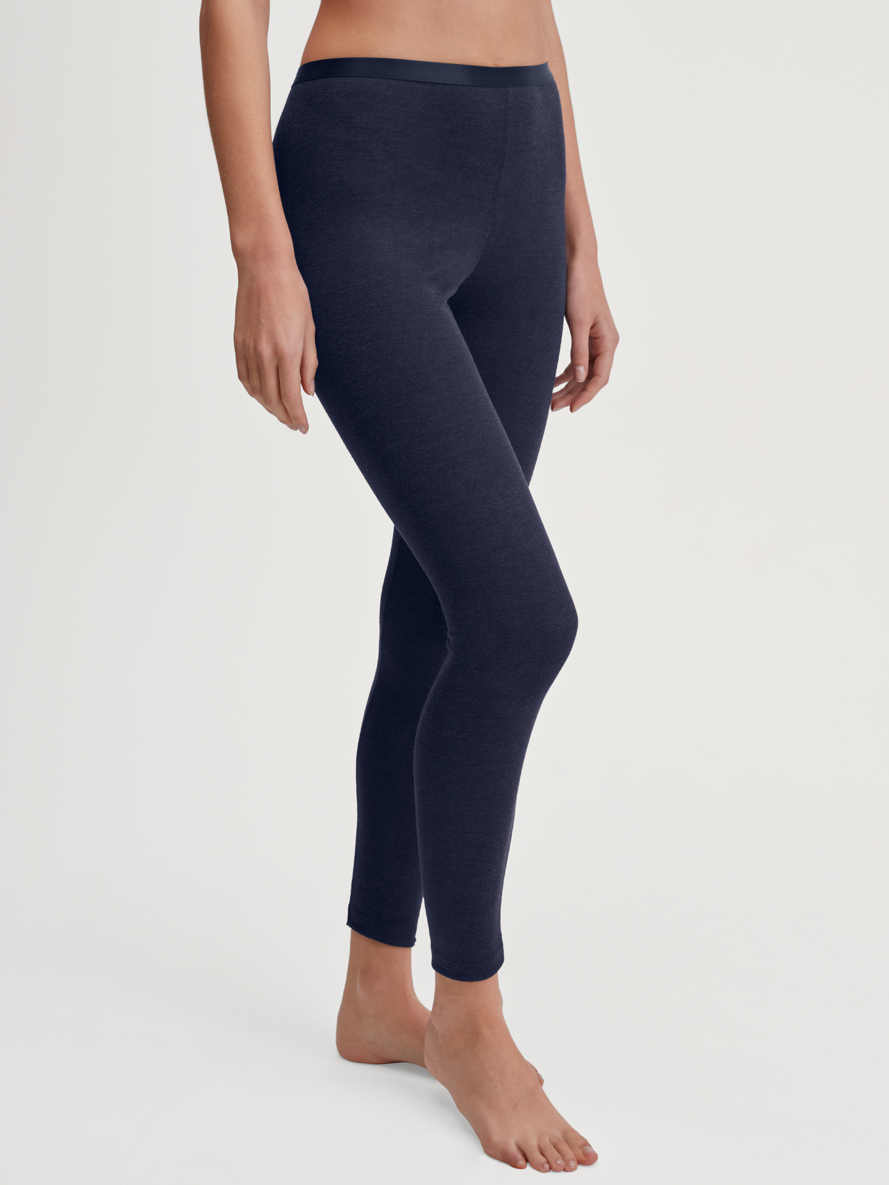 CALIDA True Confidence Leggings aus Wolle-Seidefür Damen, L, Blau, Ein Tagtraum aus wärmender Wolle und wertvoller Seide