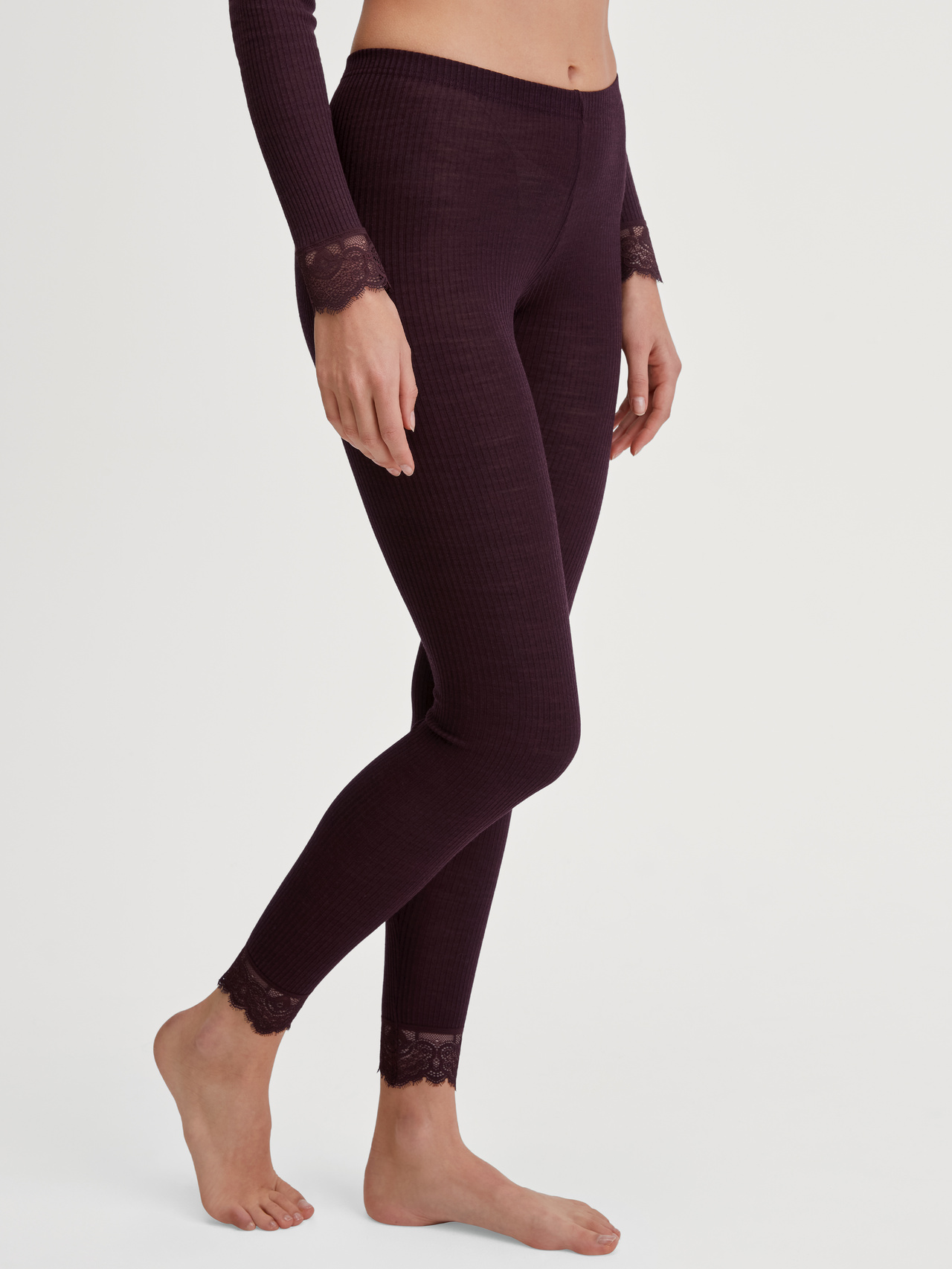 CALIDA Silky Wool Joy Leggings aus Wolle-Seidefür Damen, S, Rot, Edle Merinowolle und Seide – luxuriöser Komfort und ideale Wärme für kalte Tage