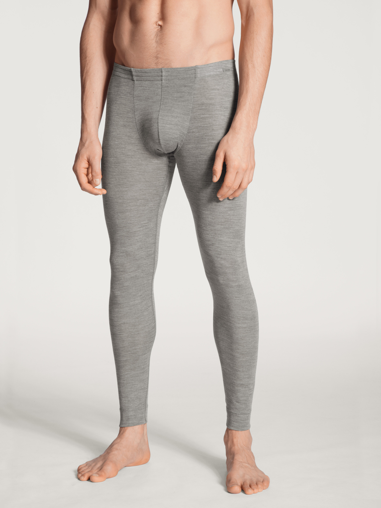 CALIDA Wool & Silk Longpants aus Wolle und Seidefür Herren, M, Grau, Die perfekte Mischung gegen Kälte