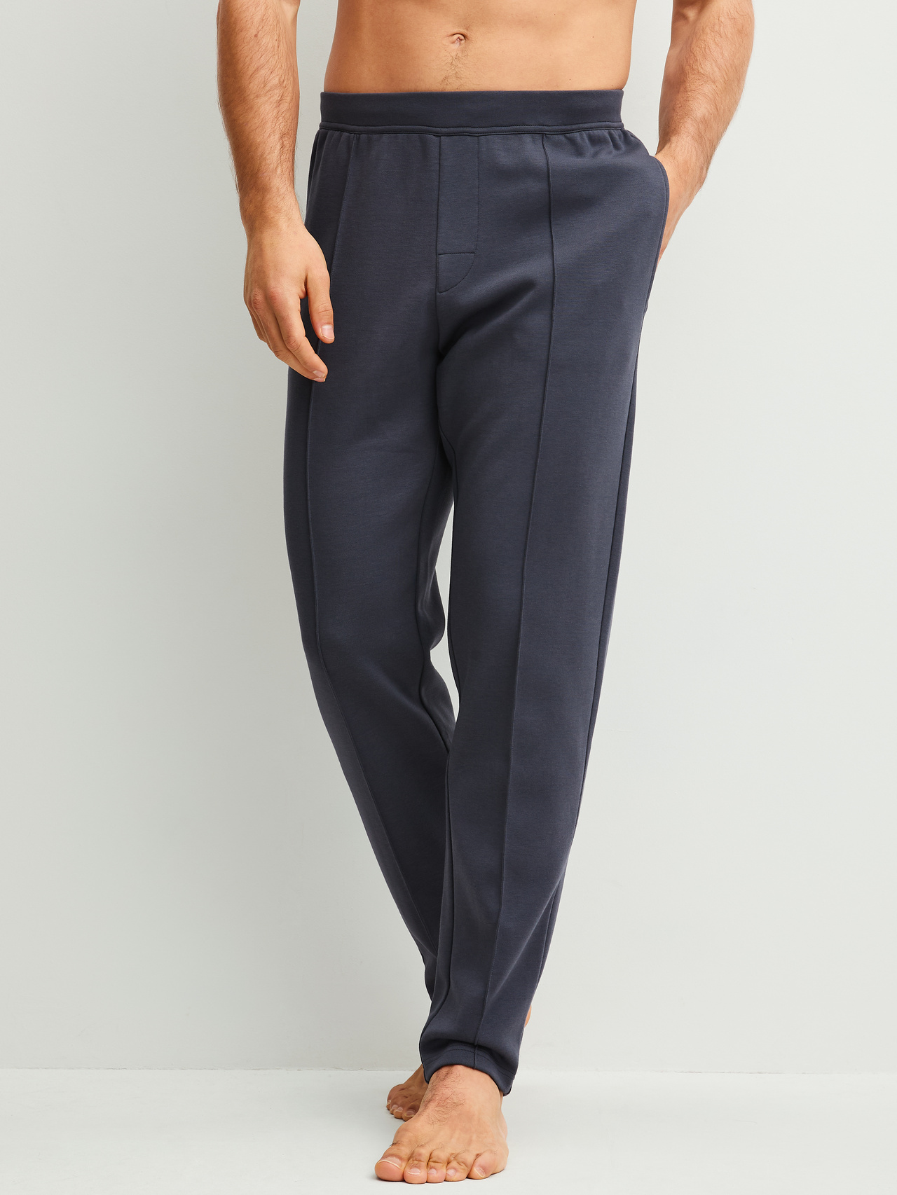 CALIDA RMX Lounge Casual Loungehose mit Seitentaschenfür Herren, XL, Grau, Markante Silhouette mit klarer Linienführung und legerer Passform