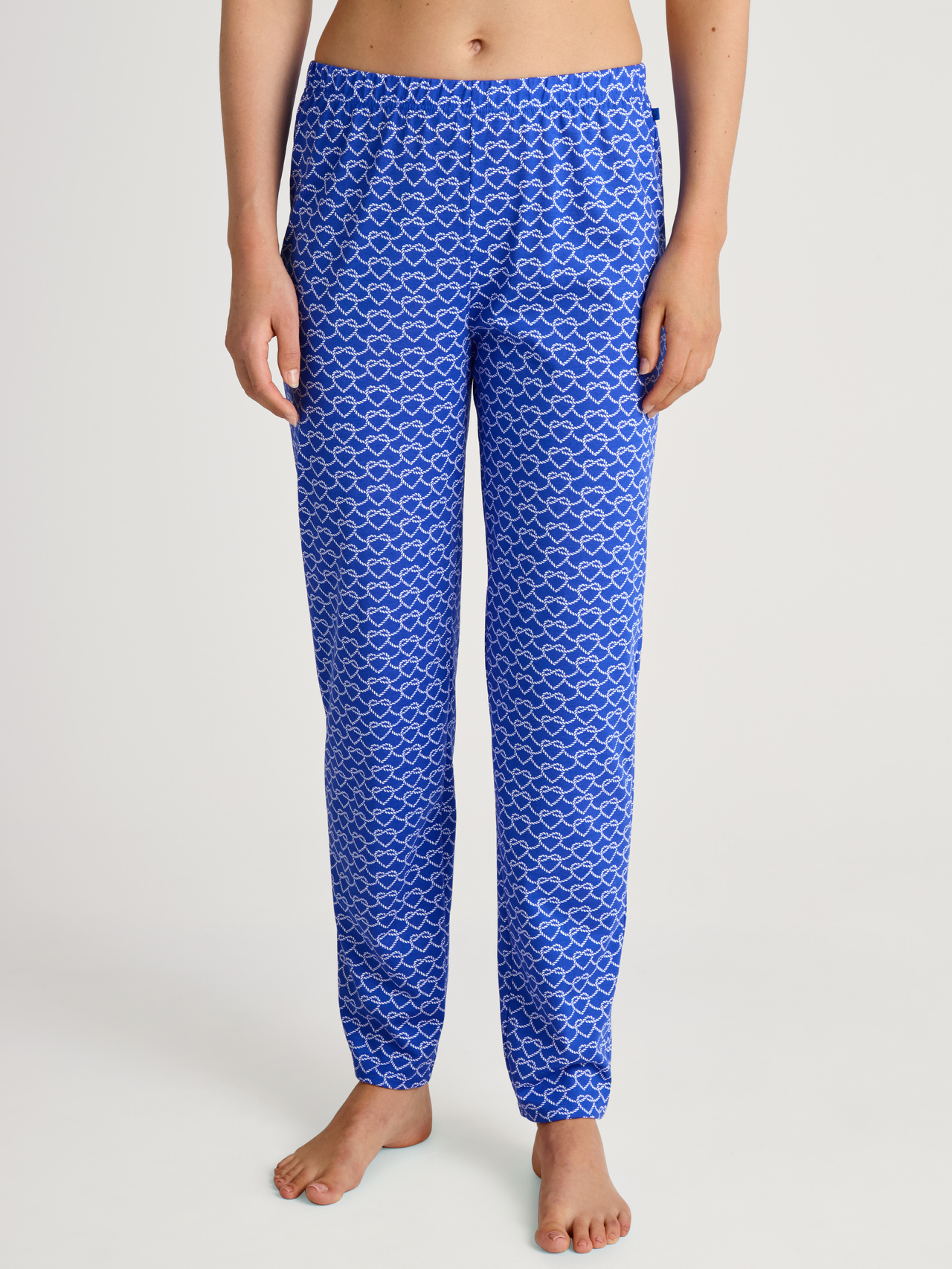 CALIDA Favourites Marine Pyjamahosefür Damen, M, Blau, Schlicht, bequem & hautfreundlich im Mix & Match-Design