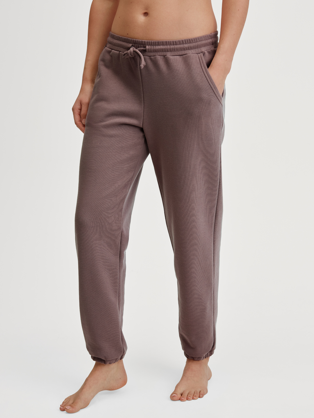 CALIDA Lounge Element Loungehose mit Seitentaschenfür Damen, S, Braun, Weichheit, die bleibt – für entspannte Stunden voller Natürlichkeit und Stil
