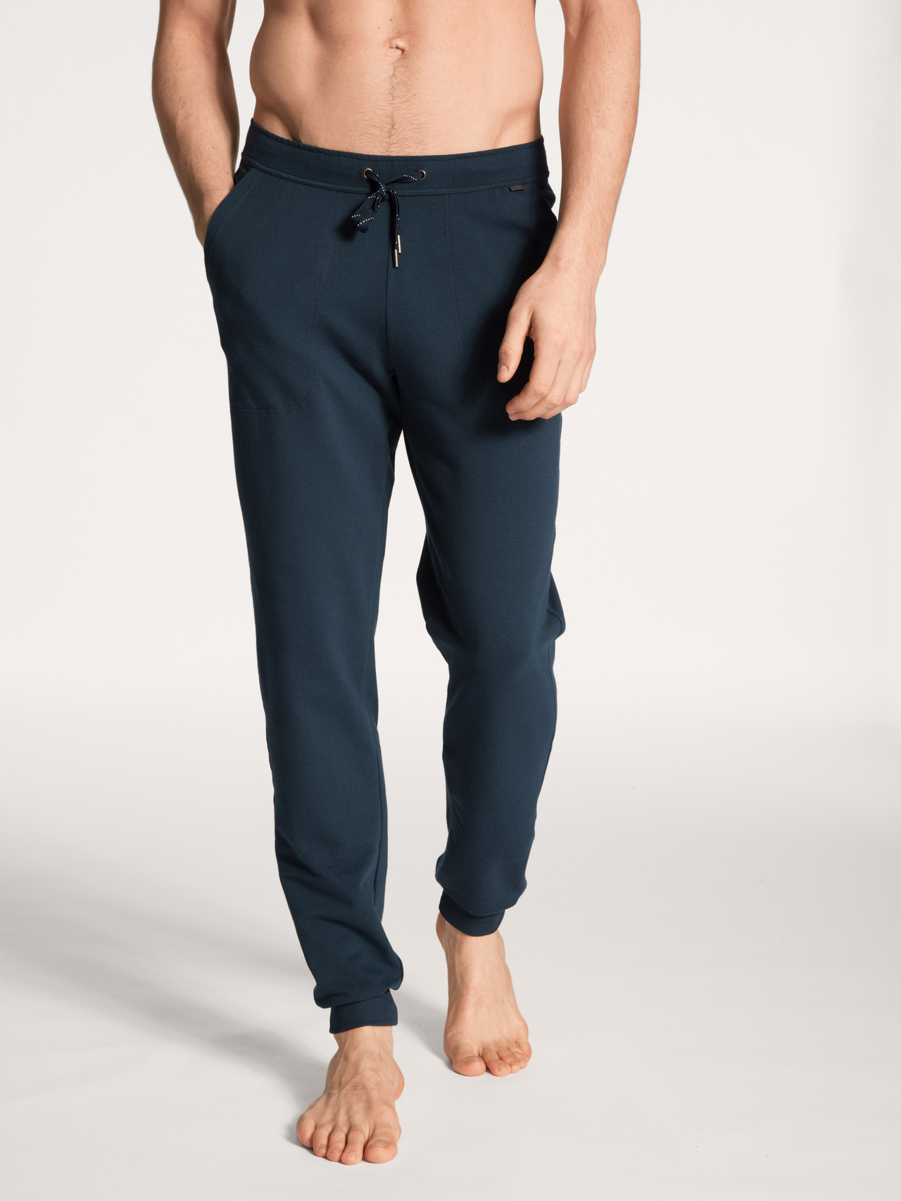CALIDA Remix Basic Lounge Jogginghosefür Herren, L, Blau, Vielfältig kombinierbar für sportlich entspannte Momente