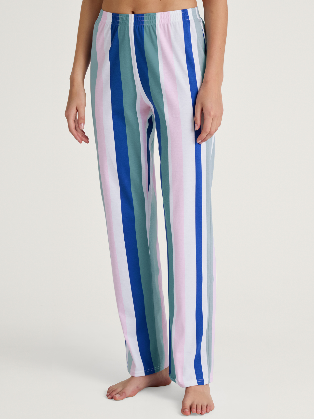 CALIDA Favourites Coast Pyjamahosefür Damen, L, Türkis,Rosa, Sommerlich leichte Mix & Match Favouriten