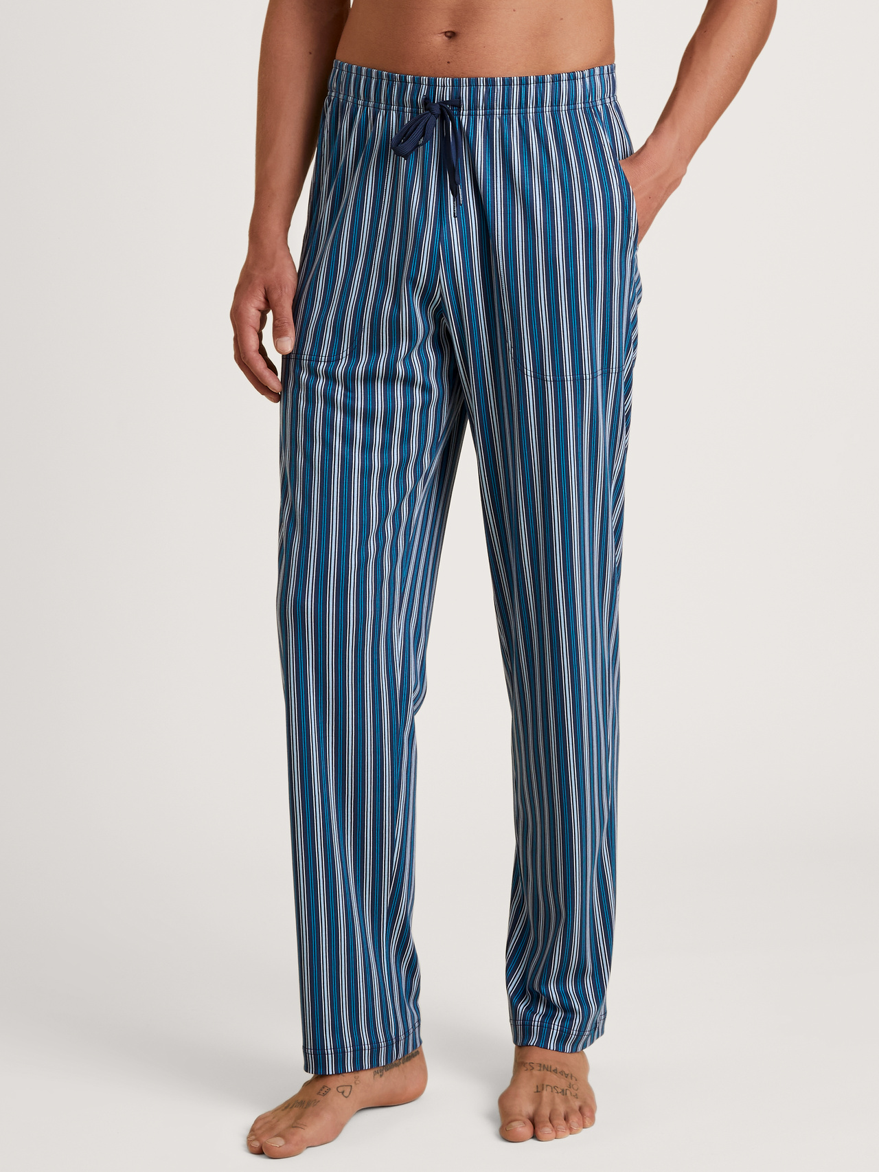 CALIDA RMX Sleep Leisure Pants mit Seitentaschenfür Herren, S, Türkis, Hochwertige Kombinationsmöglichkeiten