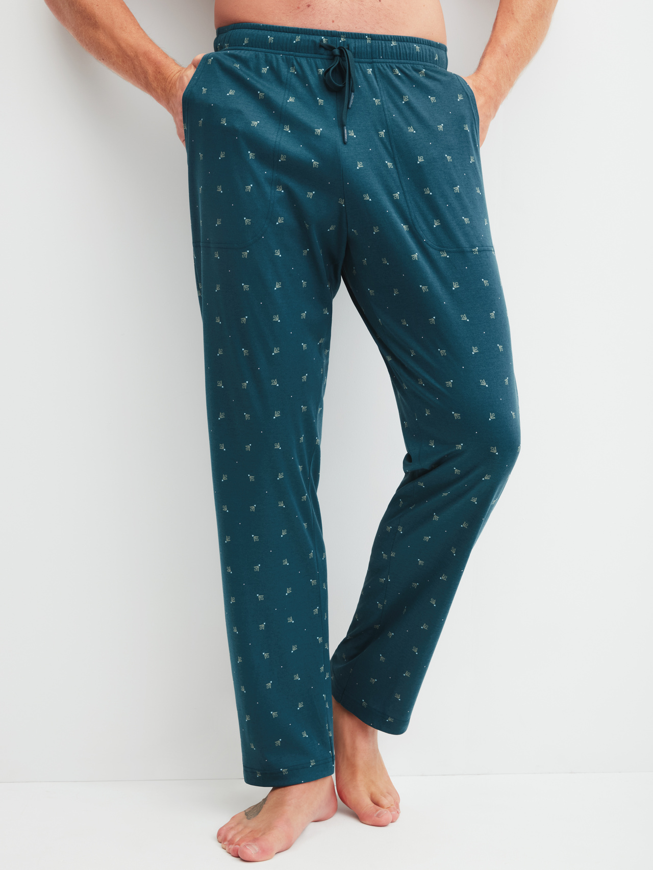 CALIDA RMX Sleep Free Pyjamahose mit Seitentaschenfür Herren, L, Türkis,Blau, Mit ultraleichtem Komfort durch eine erholsame Nacht