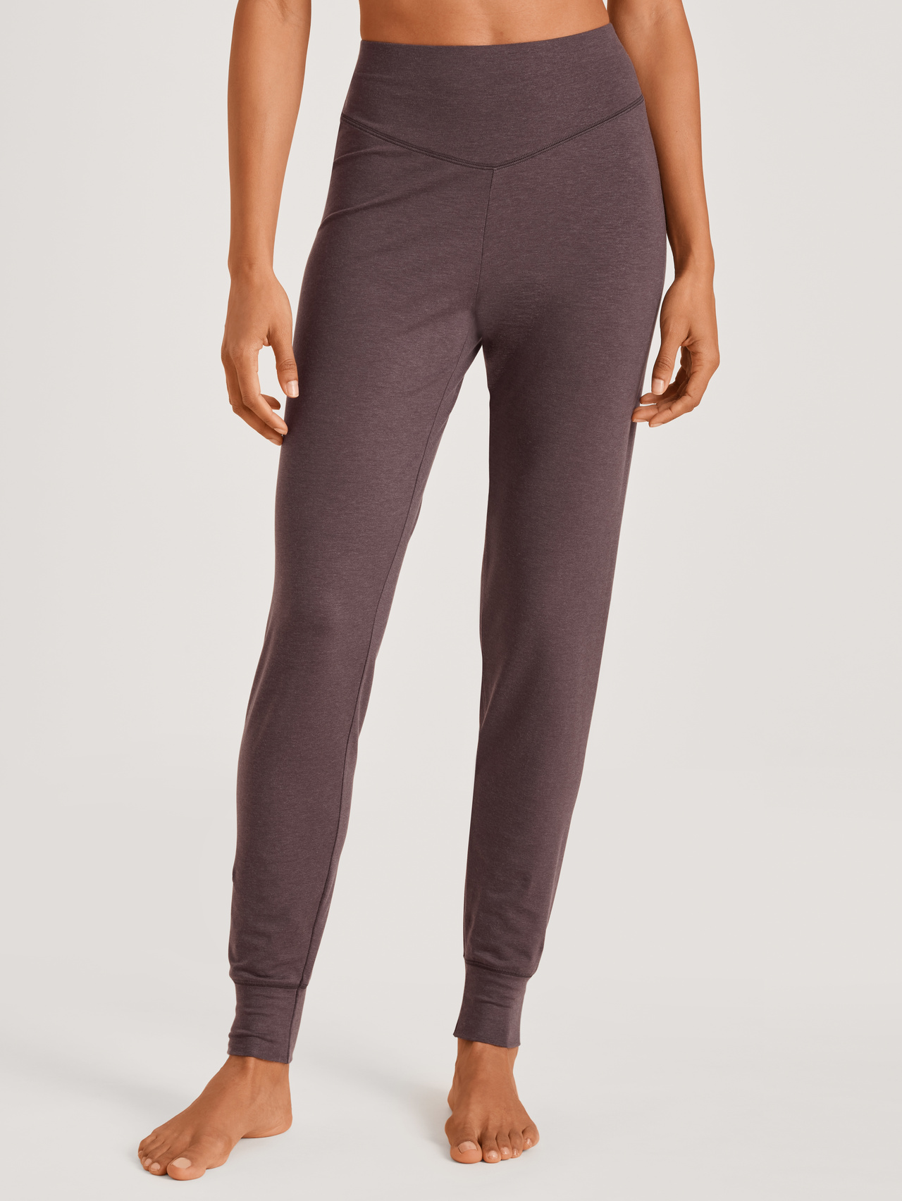 CALIDA DSW Warming Pyjamahose mit Bündchenfür Damen, L, Violett, Traumhaft warm in kalten Nächten