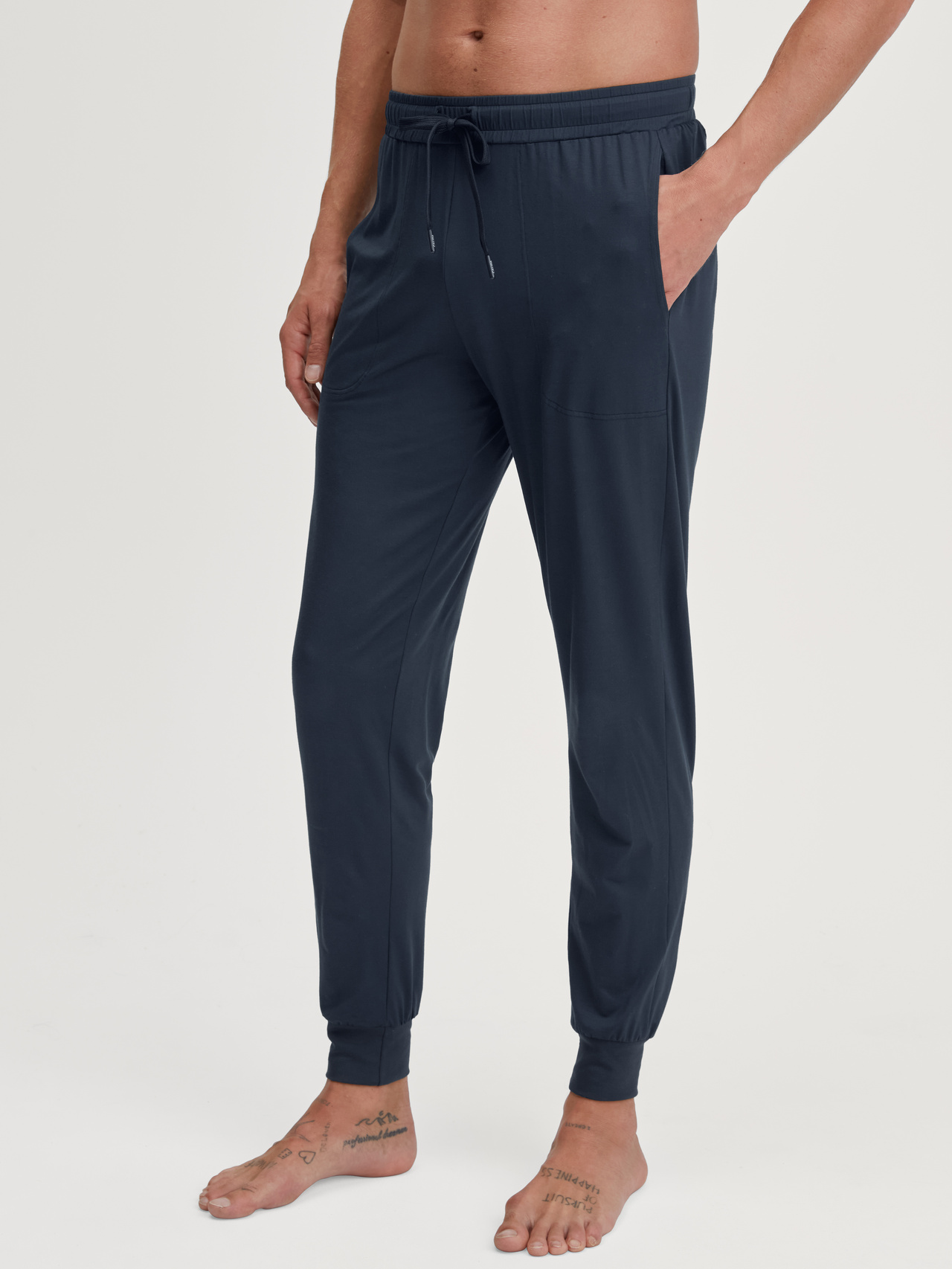 CALIDA DSW Balancing Pyjamahose mit Bündchenfür Herren, XXL, Blau, Ausgeglichen schlafen, erholt erwachen