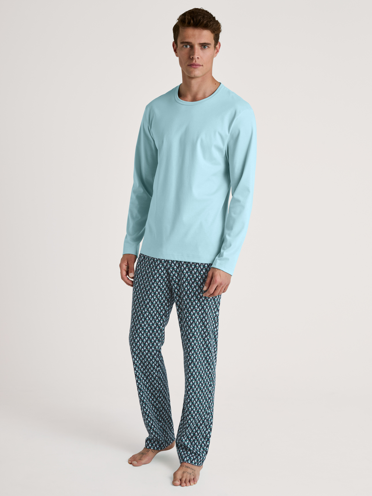 CALIDA Relax Streamline 2 Pyjama, langfür Herren, XXL, Blau, Absoluter Komfort für jede Nacht