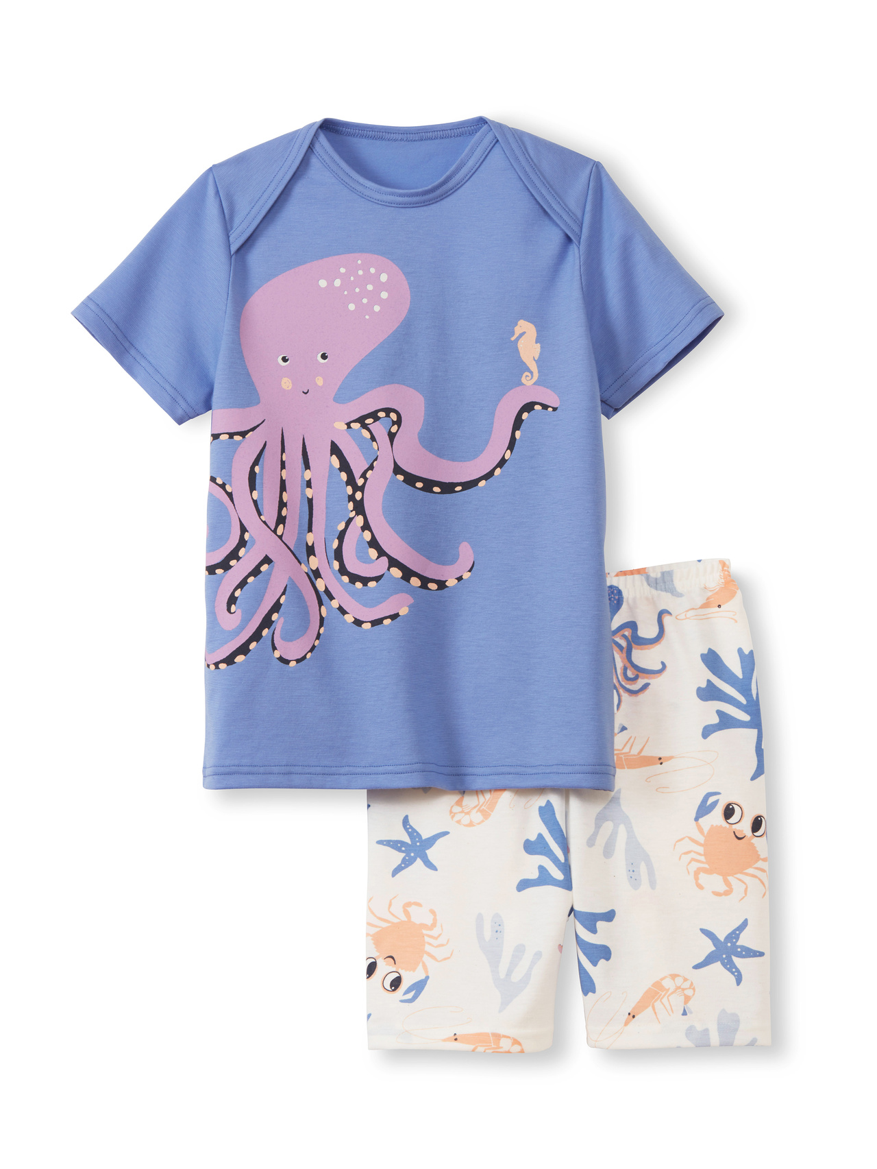 CALIDA Toddlers Sea Kinder Kurz-Pyjamafür Kinder, 92, Violett, Join me by the seaside