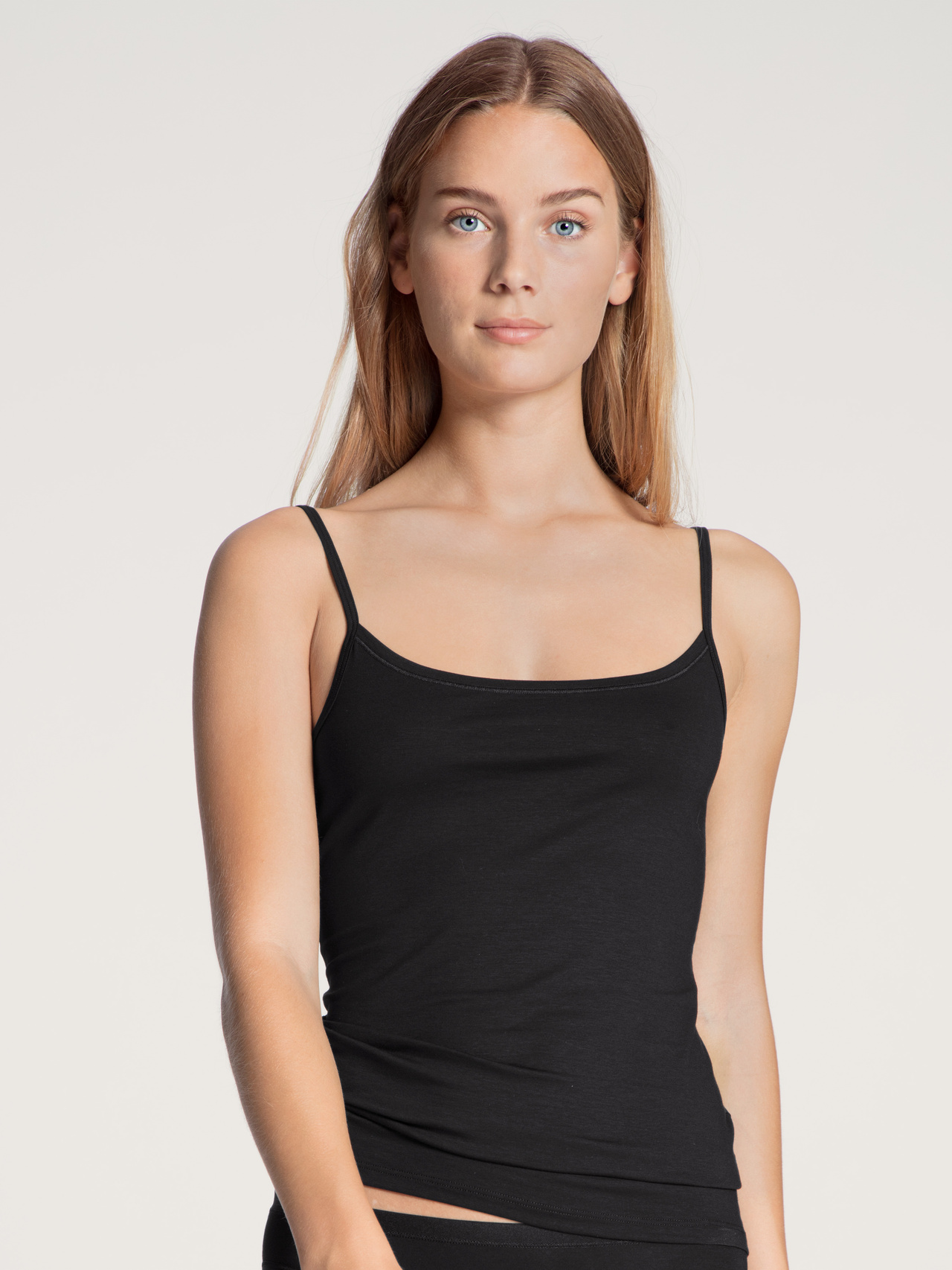 CALIDA Natural Comfort Spaghetti top for Women, S, Black