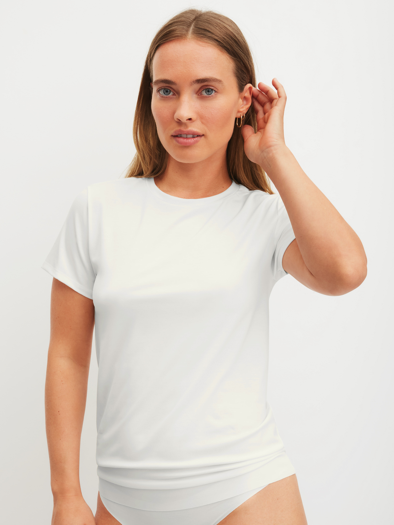 CALIDA Natural Skin Shirt short sleeve for Women, S, White