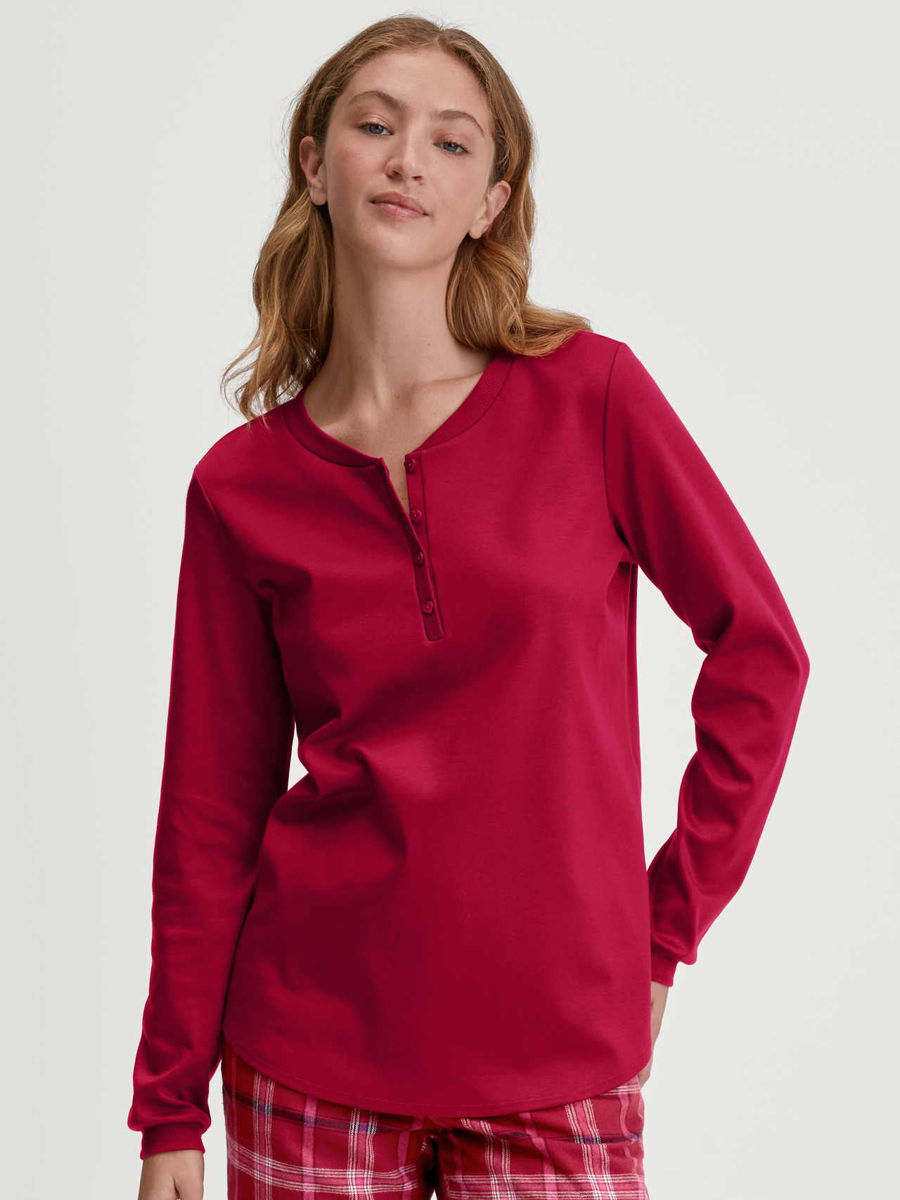 CALIDA Favourites Holidays Shirt long sleeve for Women, M, Red